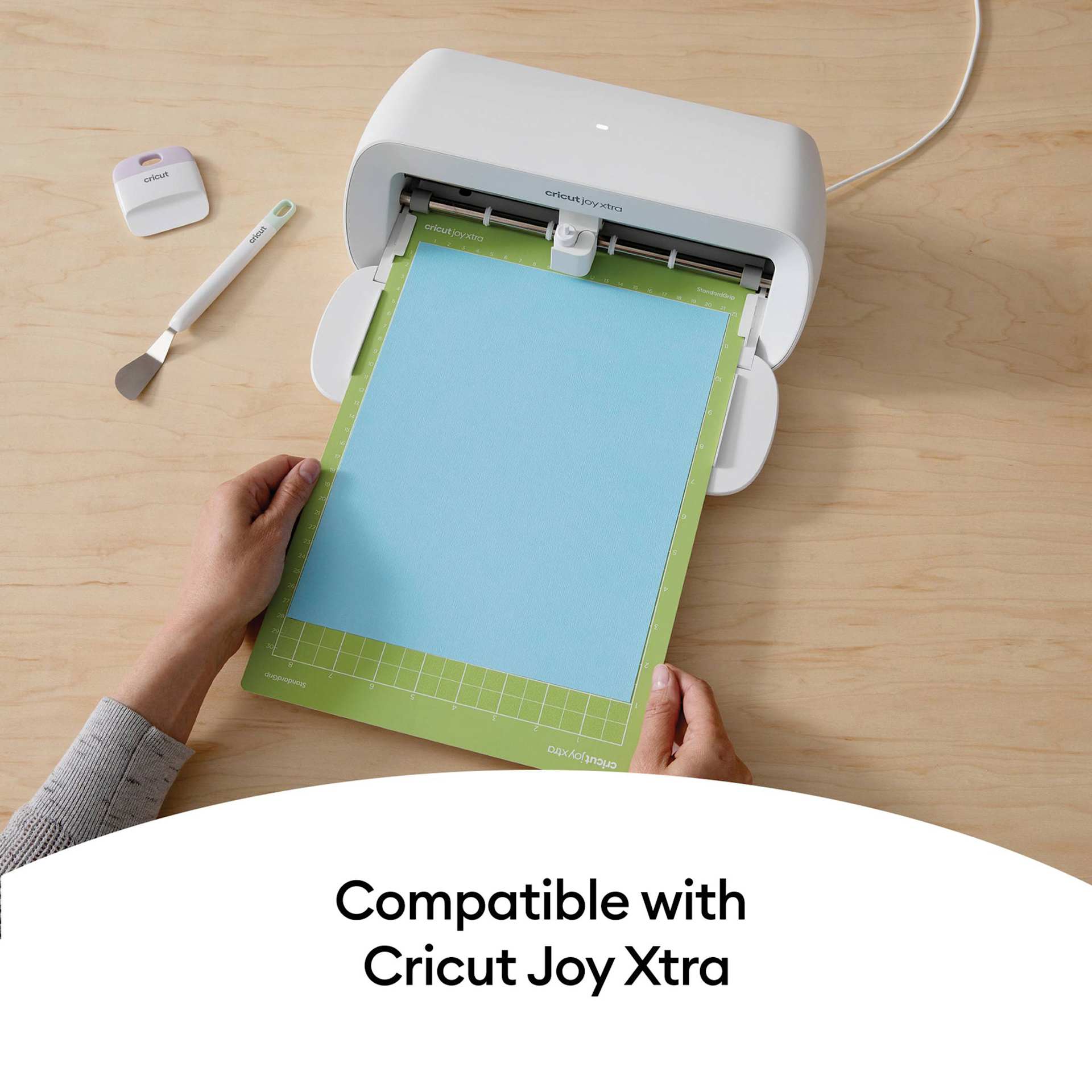 Cricut Joy Xtra Adhesive Cutting Mat - Standard Grip, 8-1/2" x 12" in use with Cricut Joy Xtra (not included)