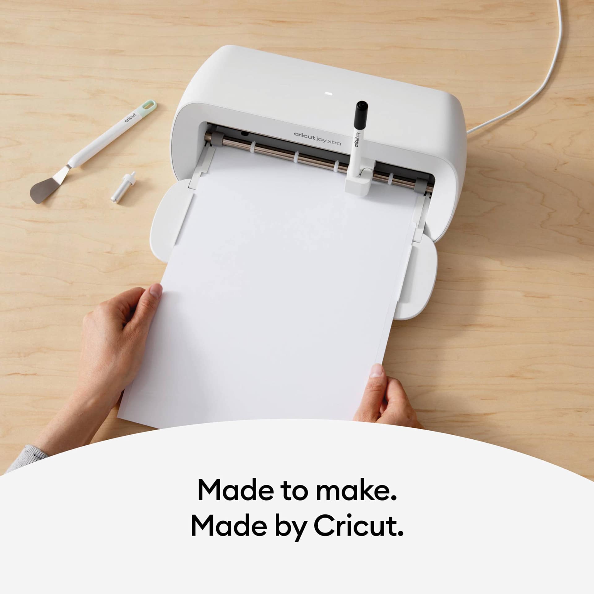 Cricut Joy Xtra Removable Smart Label Writable Vinyl Sheets - 9-1/2" x 13", Pkg of 3 in use with Cricut Joy Xtra (not included)