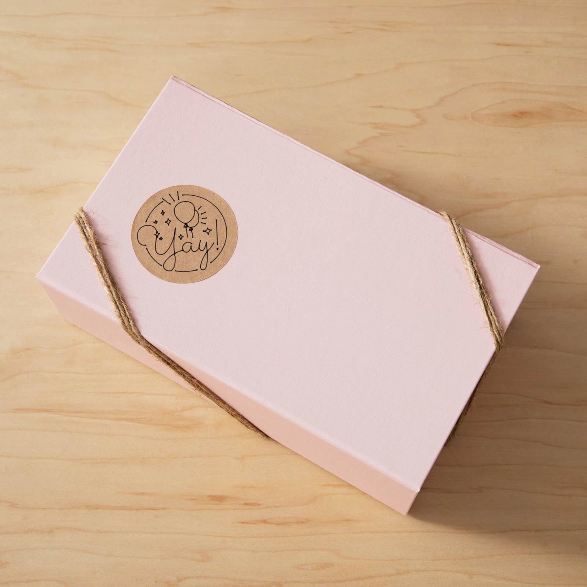 Cricut Joy Xtra Smart Label Paper - 9-1/2" x 12", Pkg of 4 finished gift sticker example