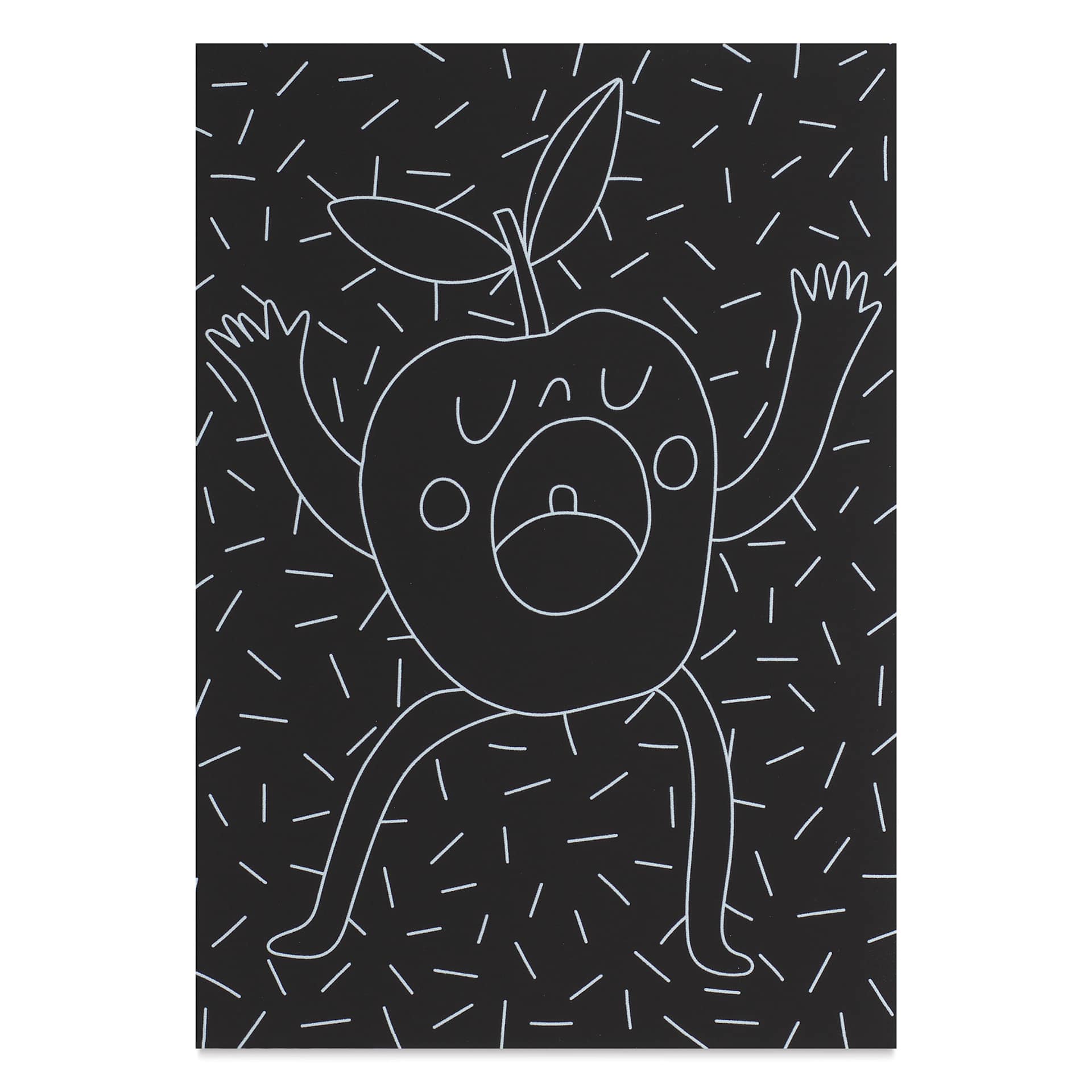 Rico Design Paper Poetry Scratch Paper Pads - Motifs, A5 - singing apple