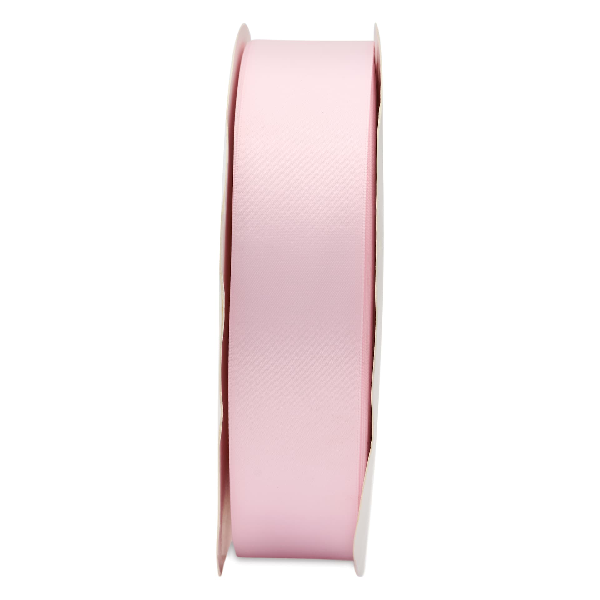 Morex Recycled Double Faced Satin Ribbon - Powder Pink, 1-1/2" x 100 yd