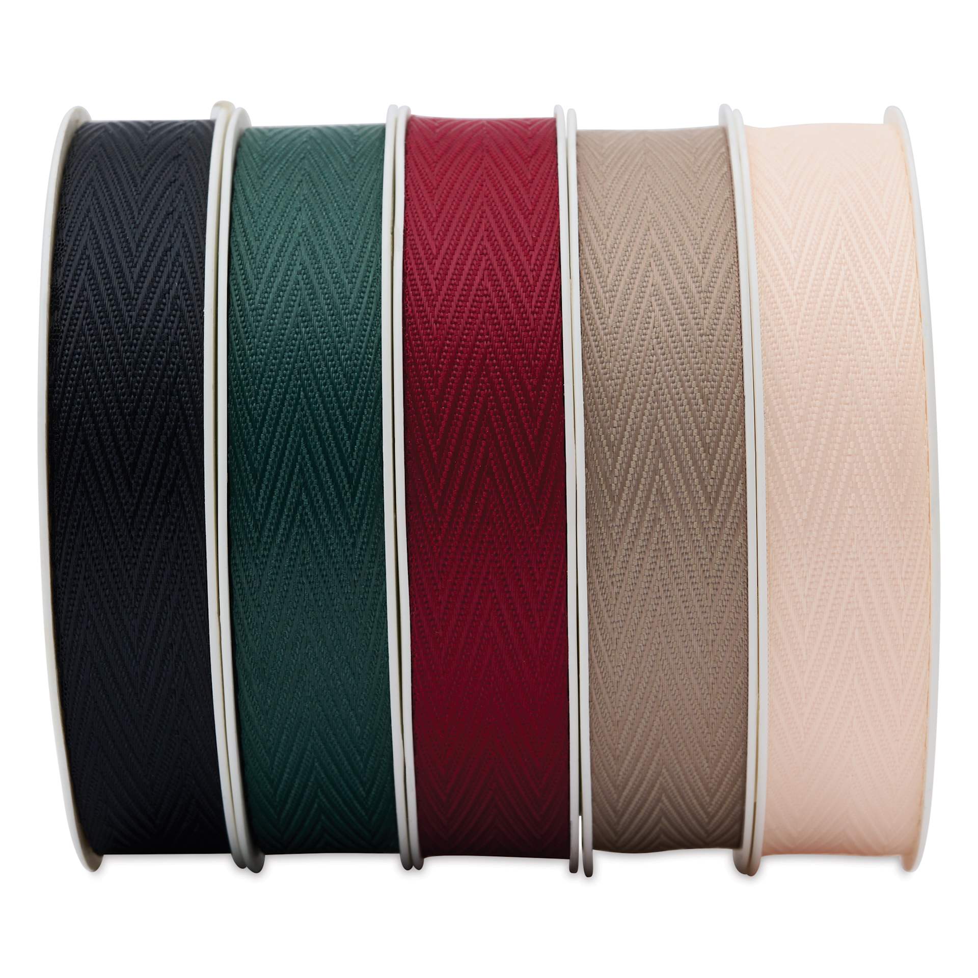 Morex New Life Twill Ribbon - Dark, 5/8" x 3.25 yd, Pkg of 5
