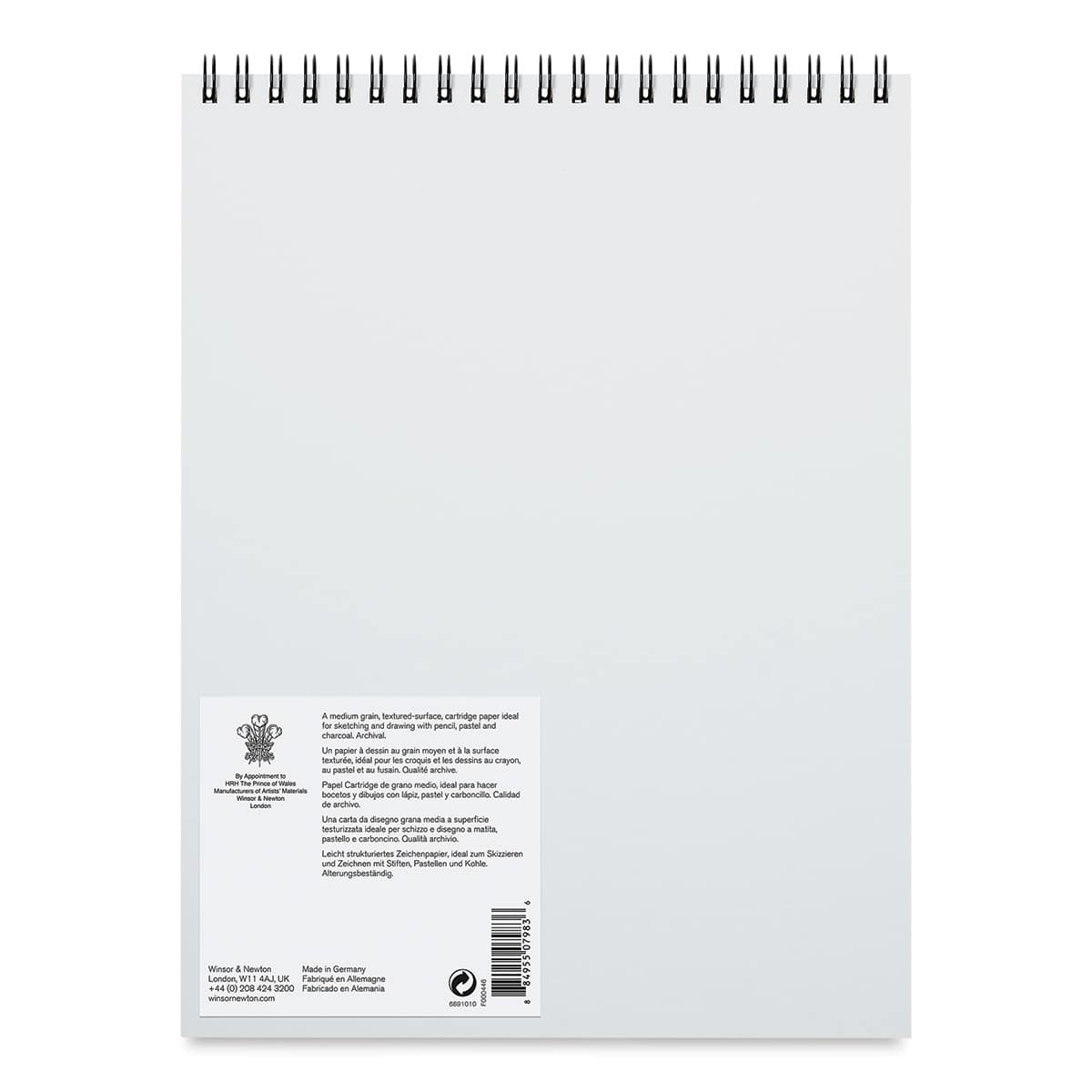 Winsor & Newton Drawing Pad - 11" x 14", Smooth (back of pad)