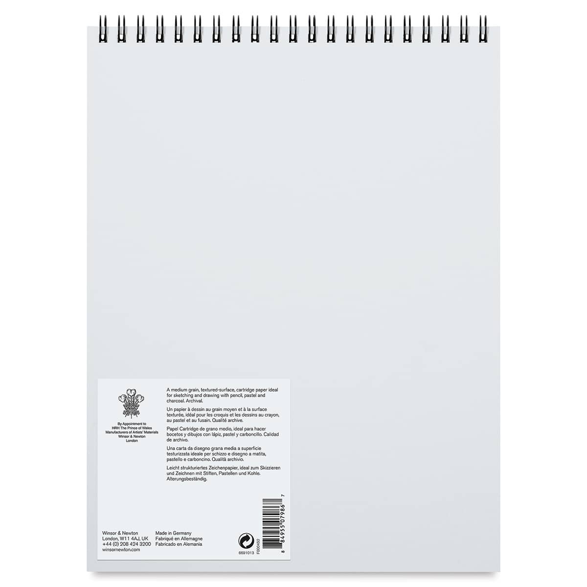 Winsor & Newton Drawing Pad - 11" x 14", Medium (back of pad)