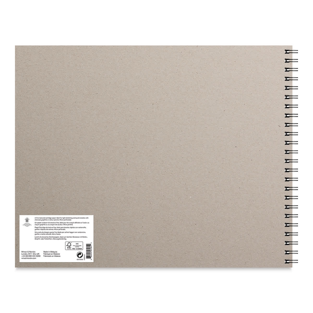 Winsor & Newton Wirebound Sketching Pad - 14" x 17" (back cover)