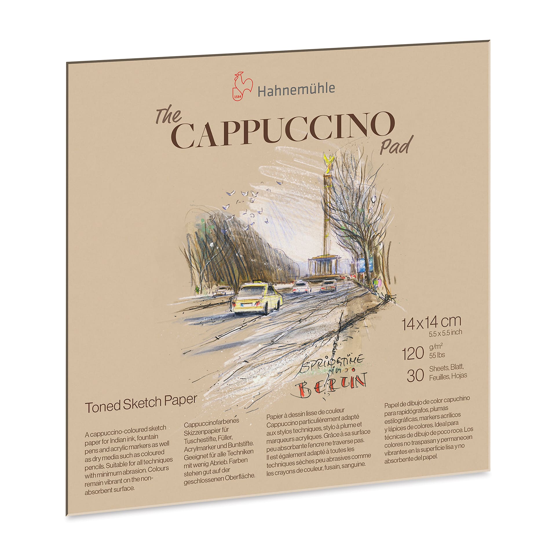 Hahnemühle The Cappuccino Sketch Pad - 5.5" x 5.5", 30 Sheets, 120 gsm