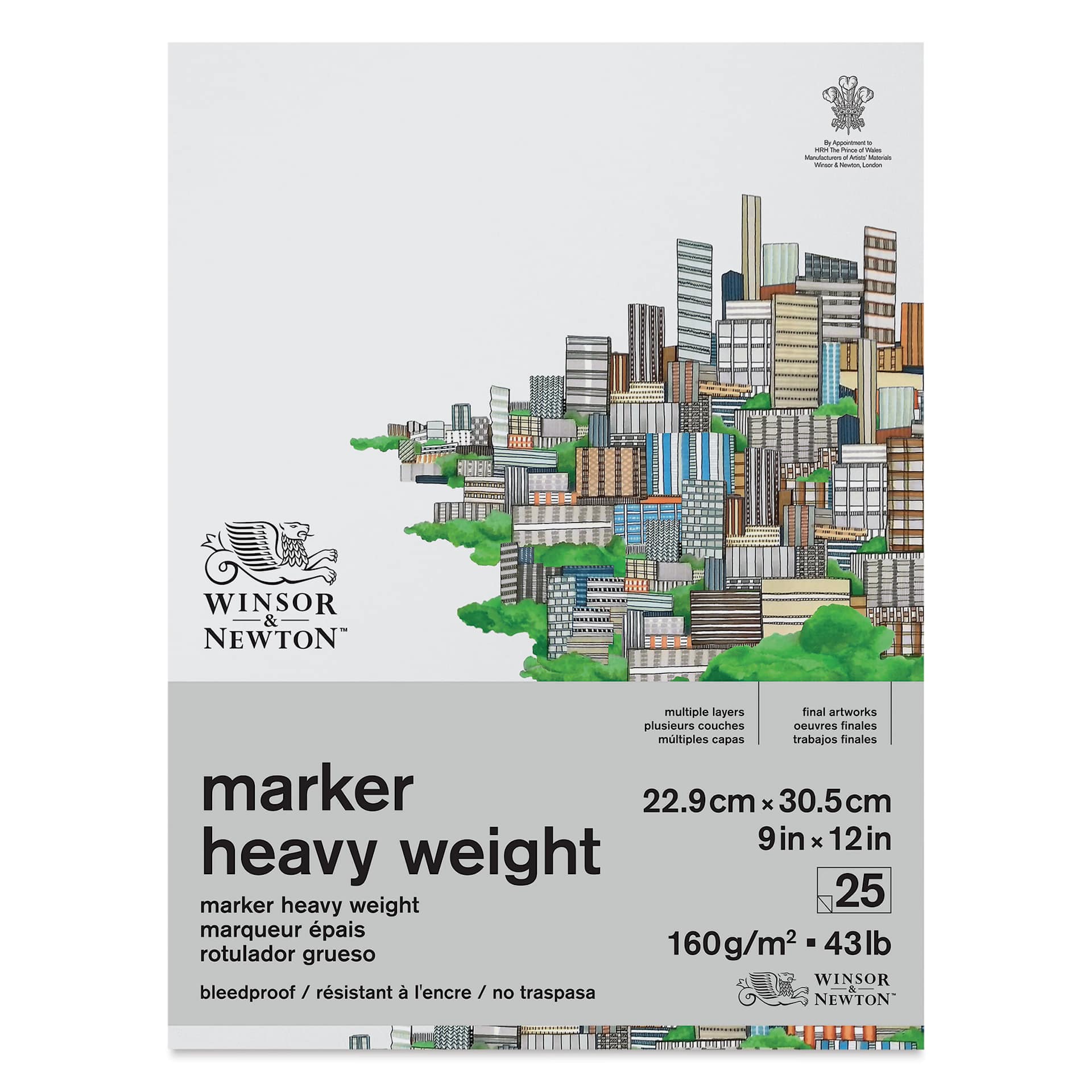 Winsor & Newton Heavyweight Marker Pad - 9" x 12" Winsor & Newton Heavyweight Marker Pad - 9" x 12"
