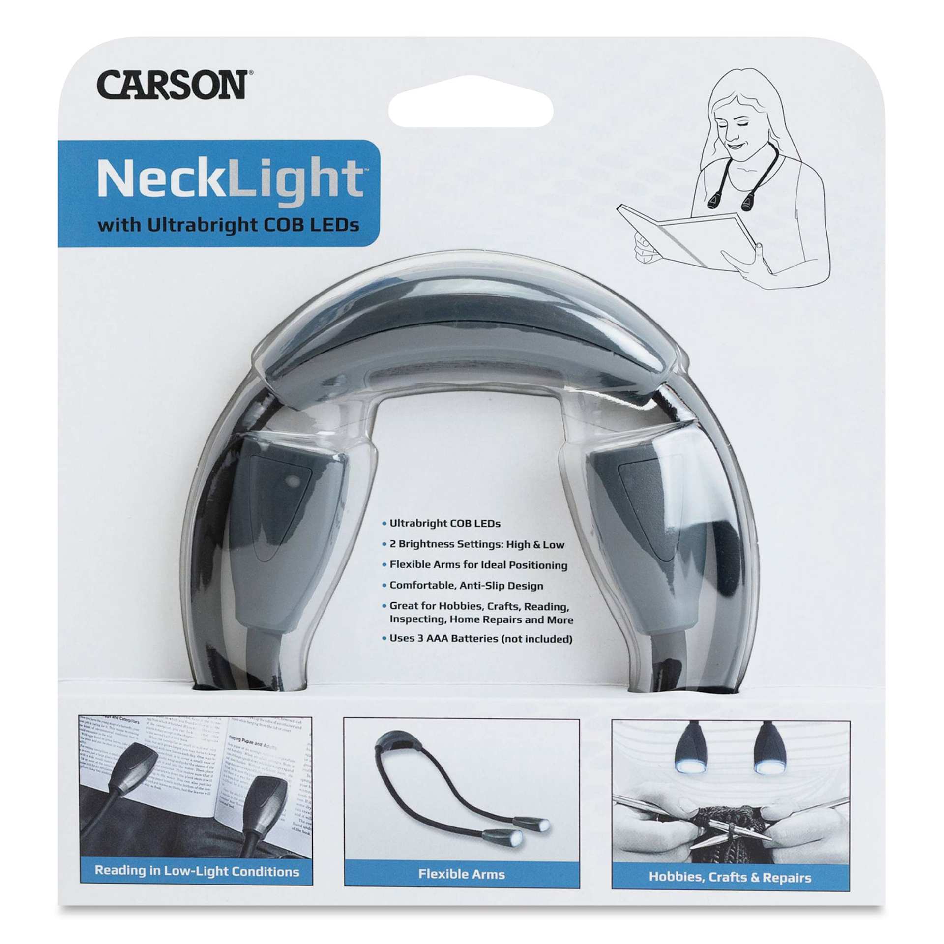 Carson Dual LED Neck Light front of packaging