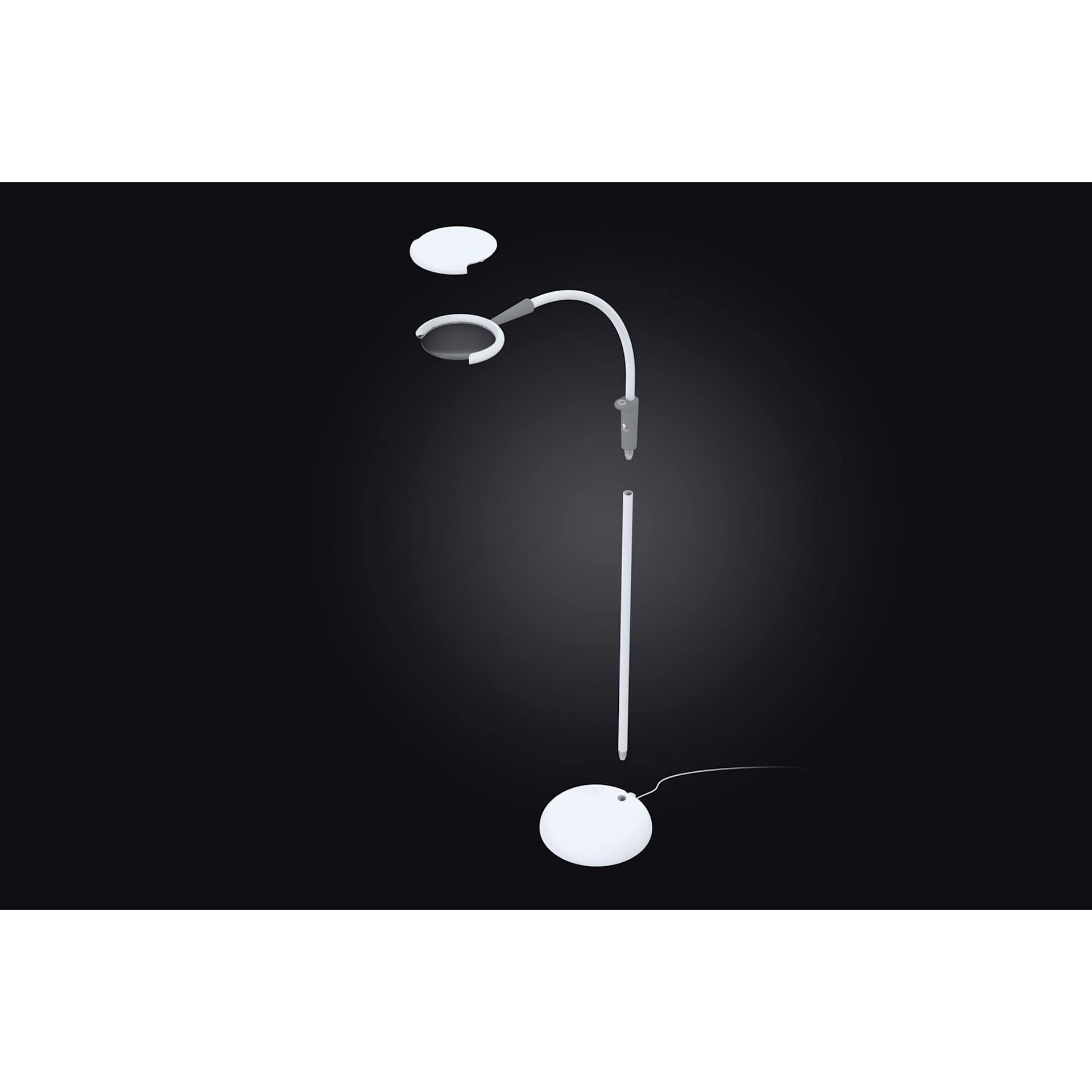 Daylight Magnificent Pro Floor Lamp - showing parts of the lamp