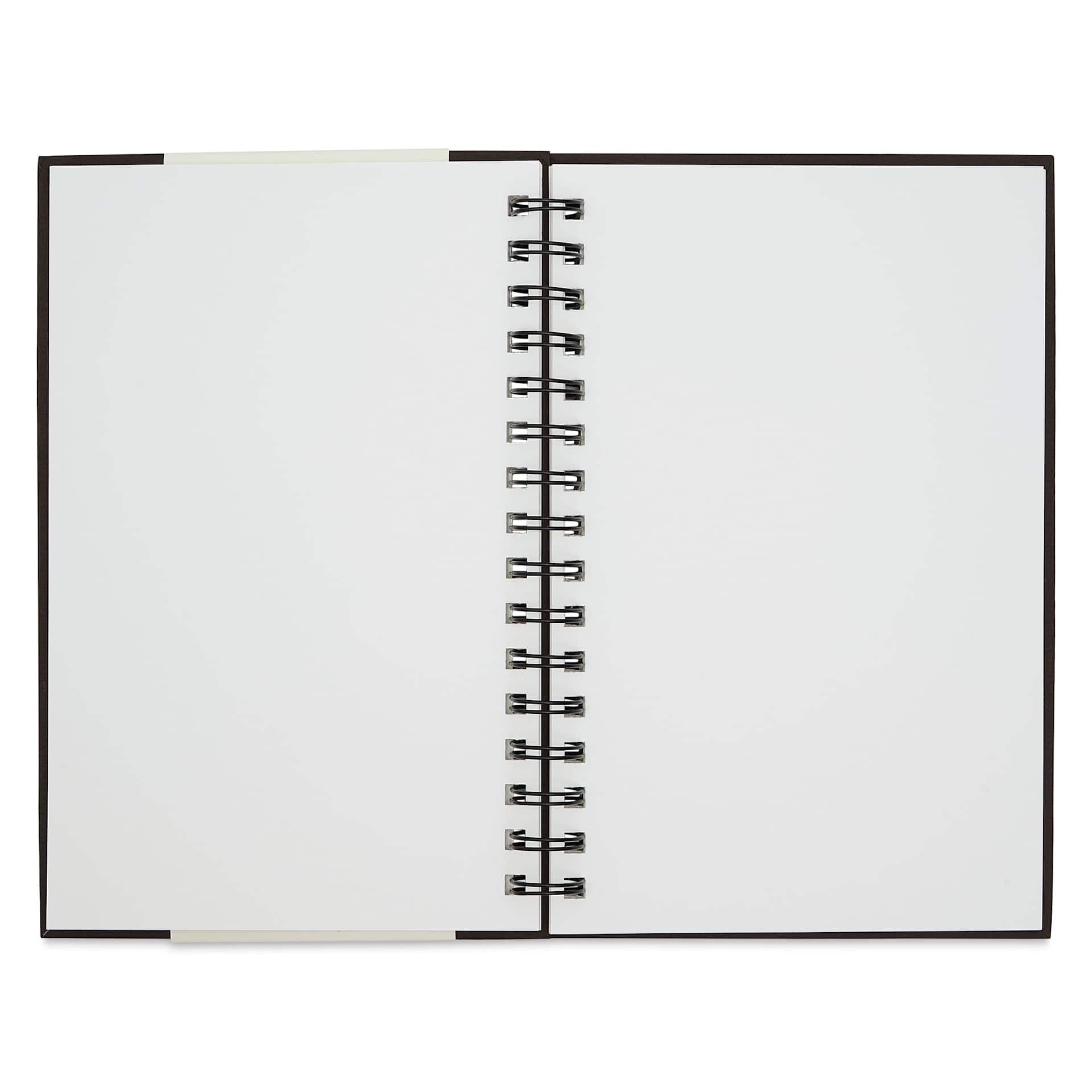 Strathmore 400 Series Sketch Hardcover Wirebound Art Book - 5-1/2" x 8-1/2", open