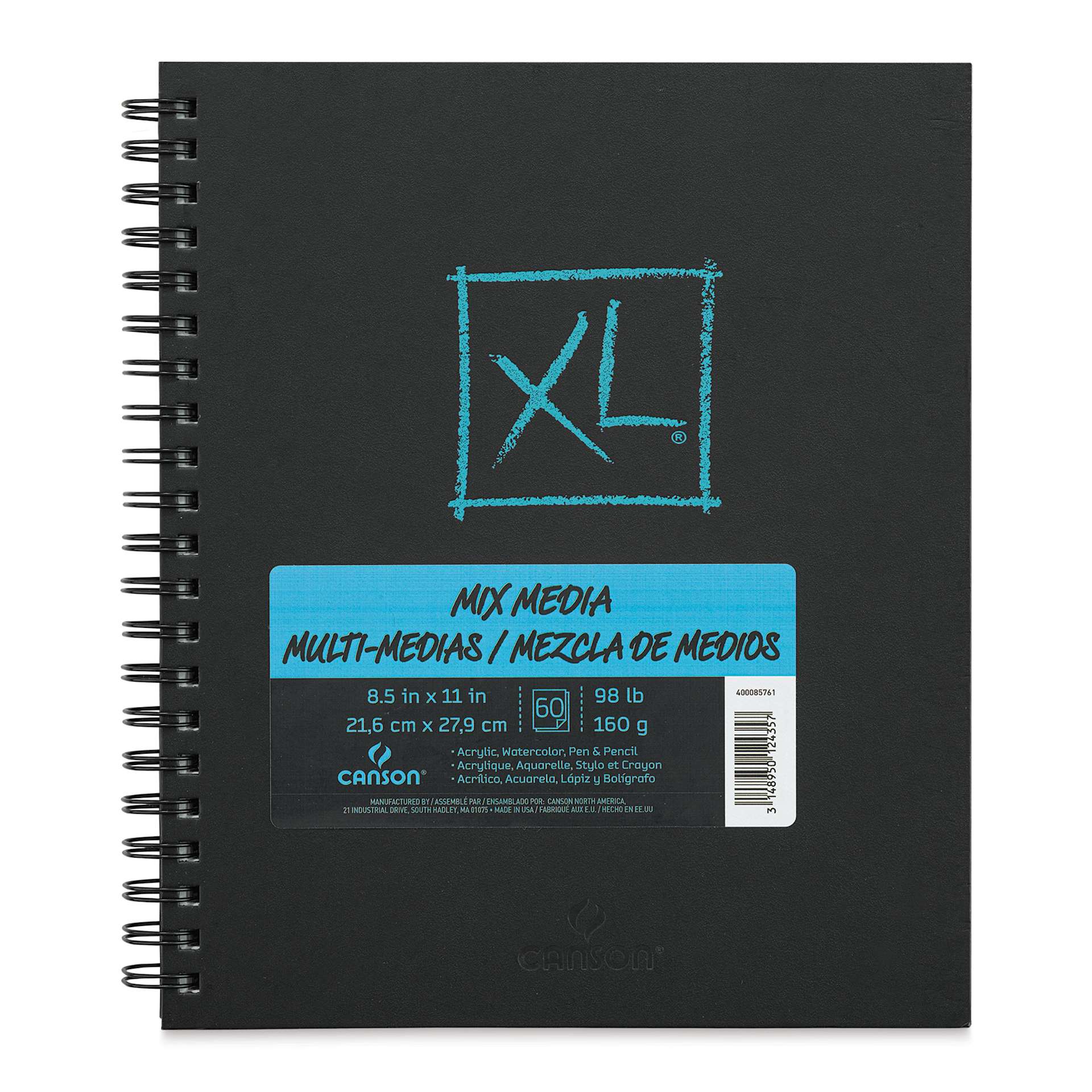 Canson XL Mix Media Book - 11" x 8-1/2", 60 Sheets Canson XL Mix Media Book - 11" x 8-1/2", 60 Sheets