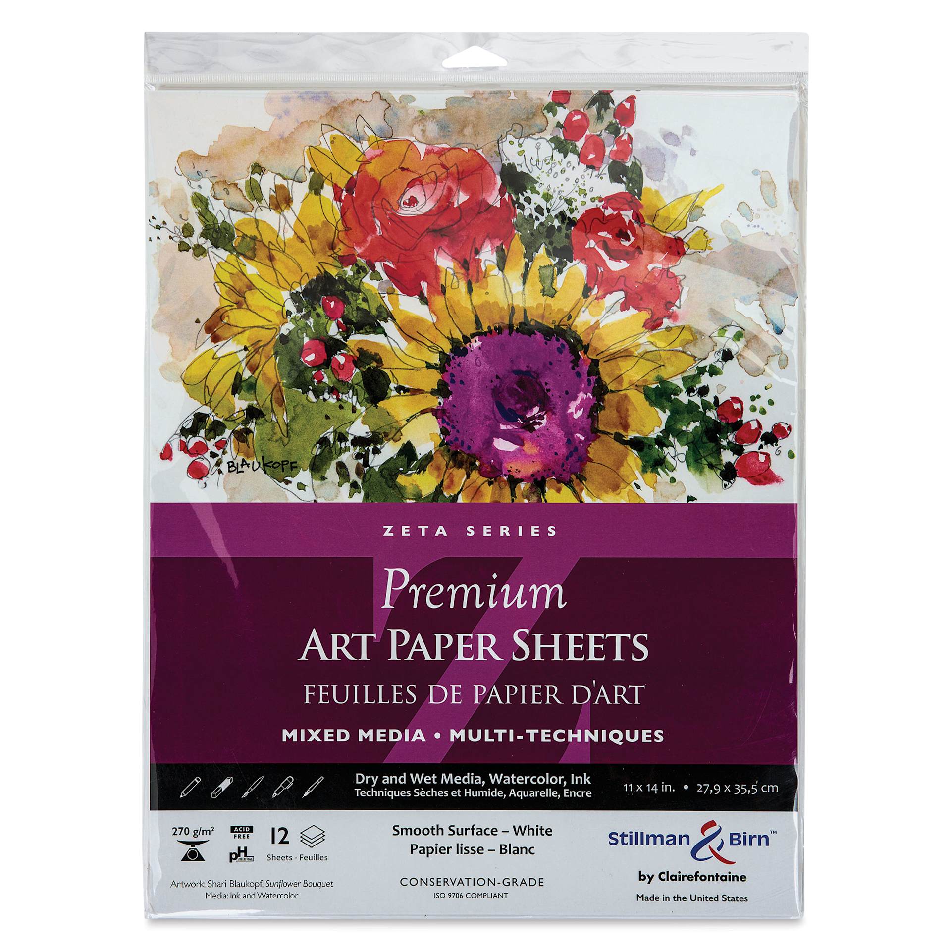 Stillman & Birn Zeta Series Art Paper - 11" x 14", front of the packaging
