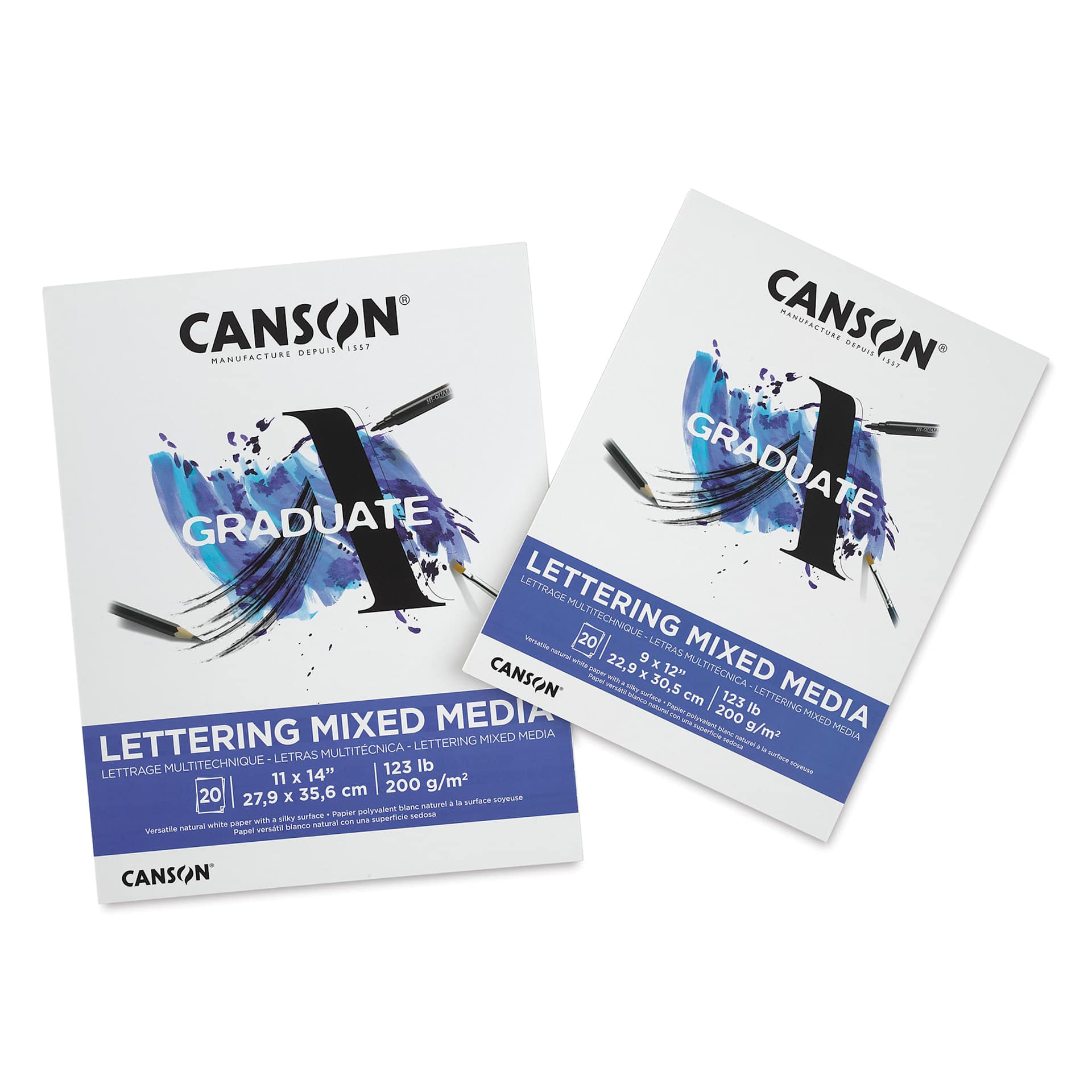 Canson Graduate Lettering Mixed Media Pads, various sizes