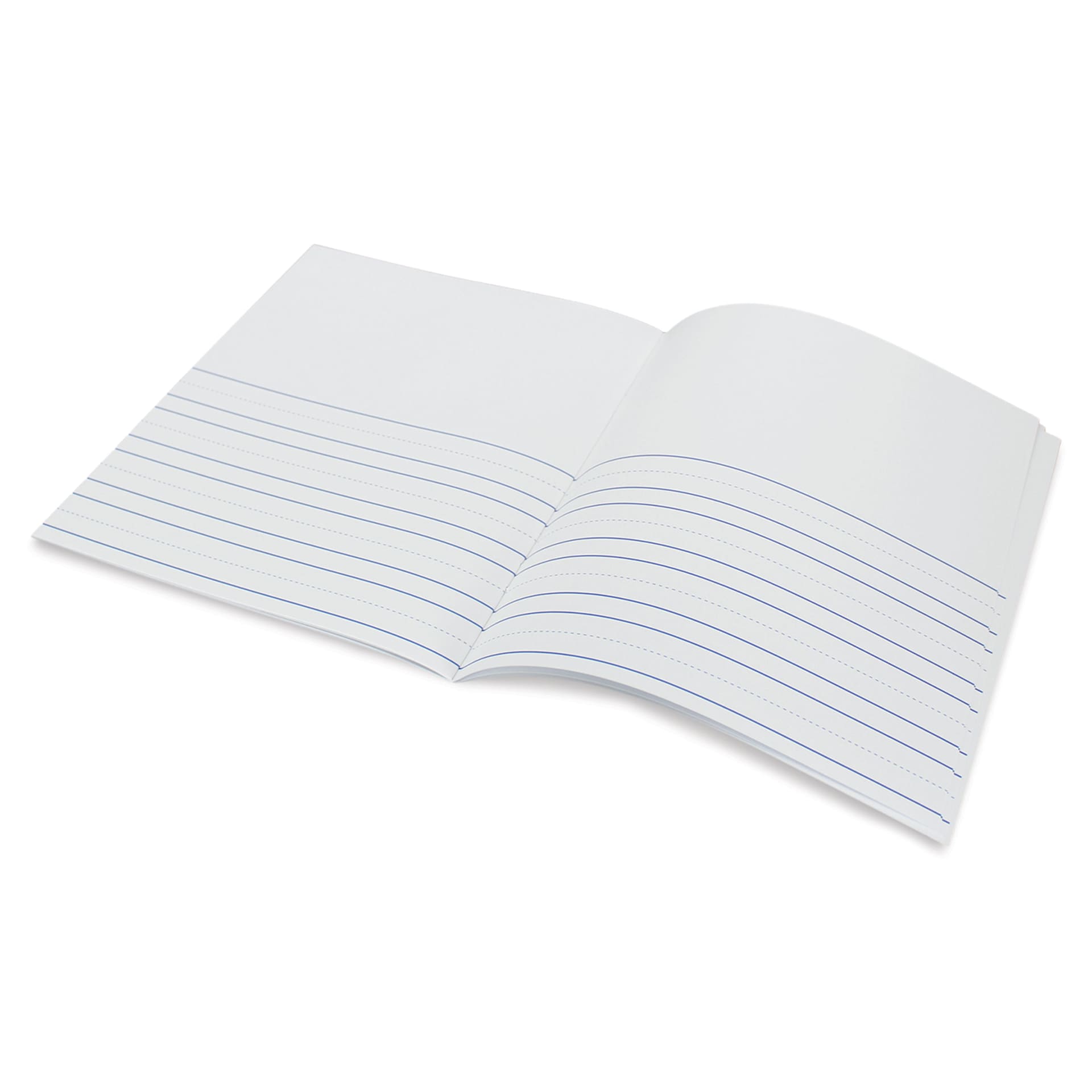 Flipside Hayes Softcover Lined Portrait Book - 8-1/2" x 11", open