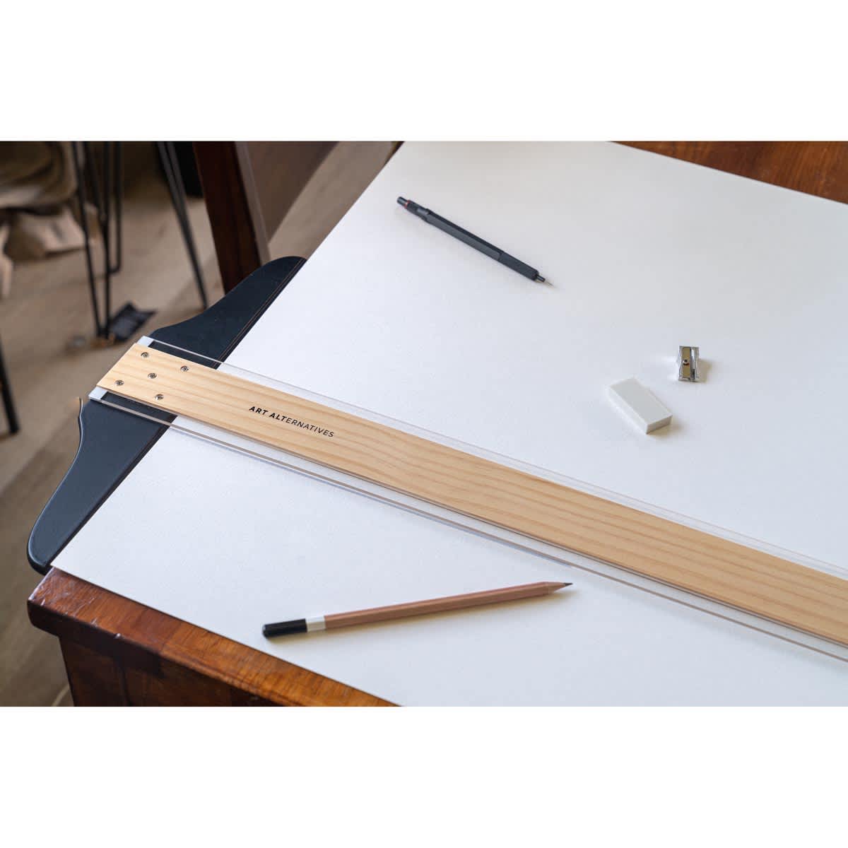 Art Alternatives Wooden Acrylic Edged T-Square, 36"