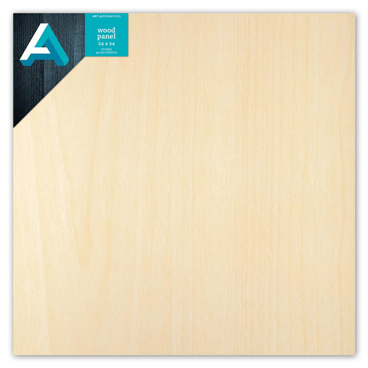 Art Alternatives Classic Wood Panel, Studio, .75 in Profile, 24 in x 24 in