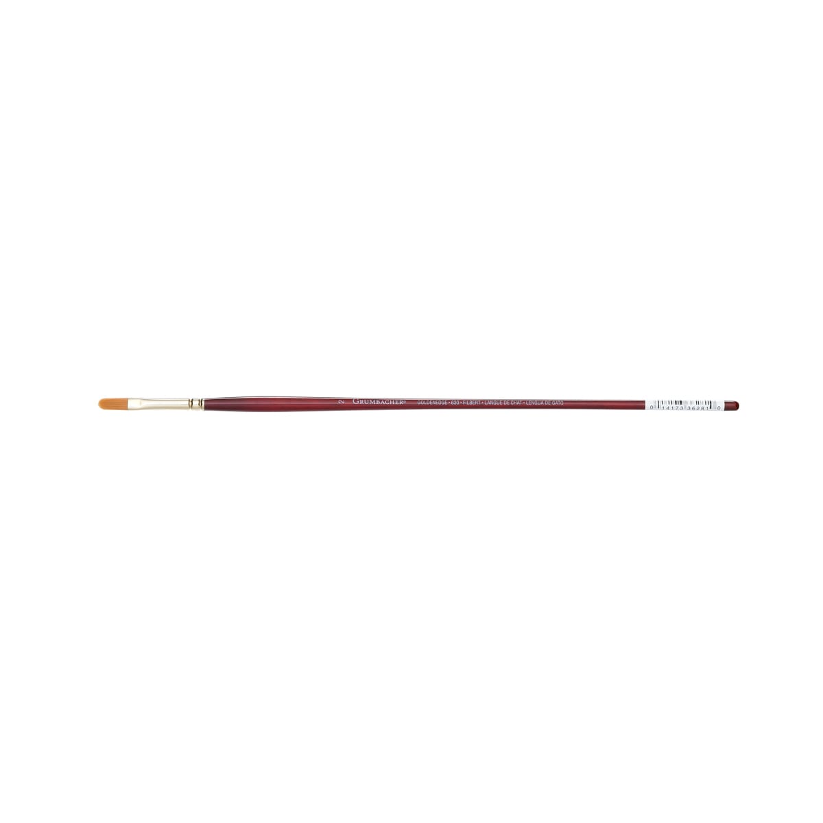 Grumbacher Golden Edge Acrylic Brush, Filbert, 2
