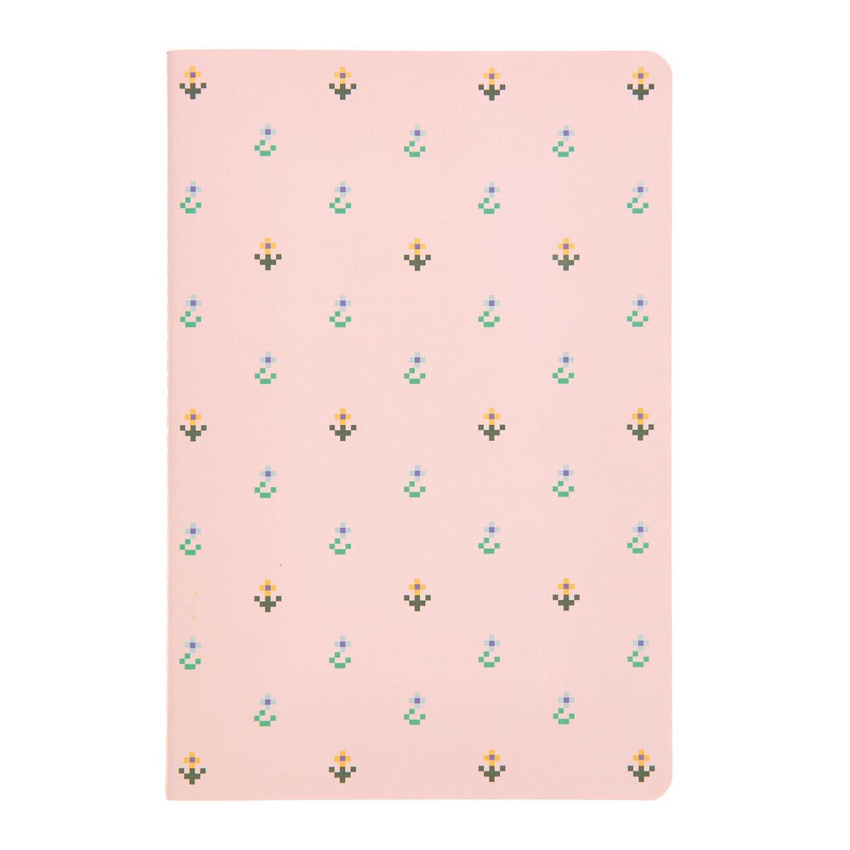 Rico Design Flowers Blue/Pink Set - Dotted, 2 Books/Pkg., A5 (5.7" x 8.3")