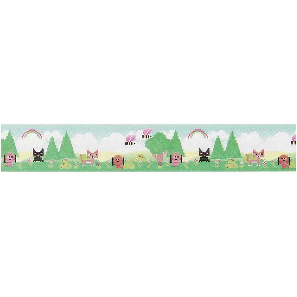 Washi Tapes Pixel Landscape - Blue