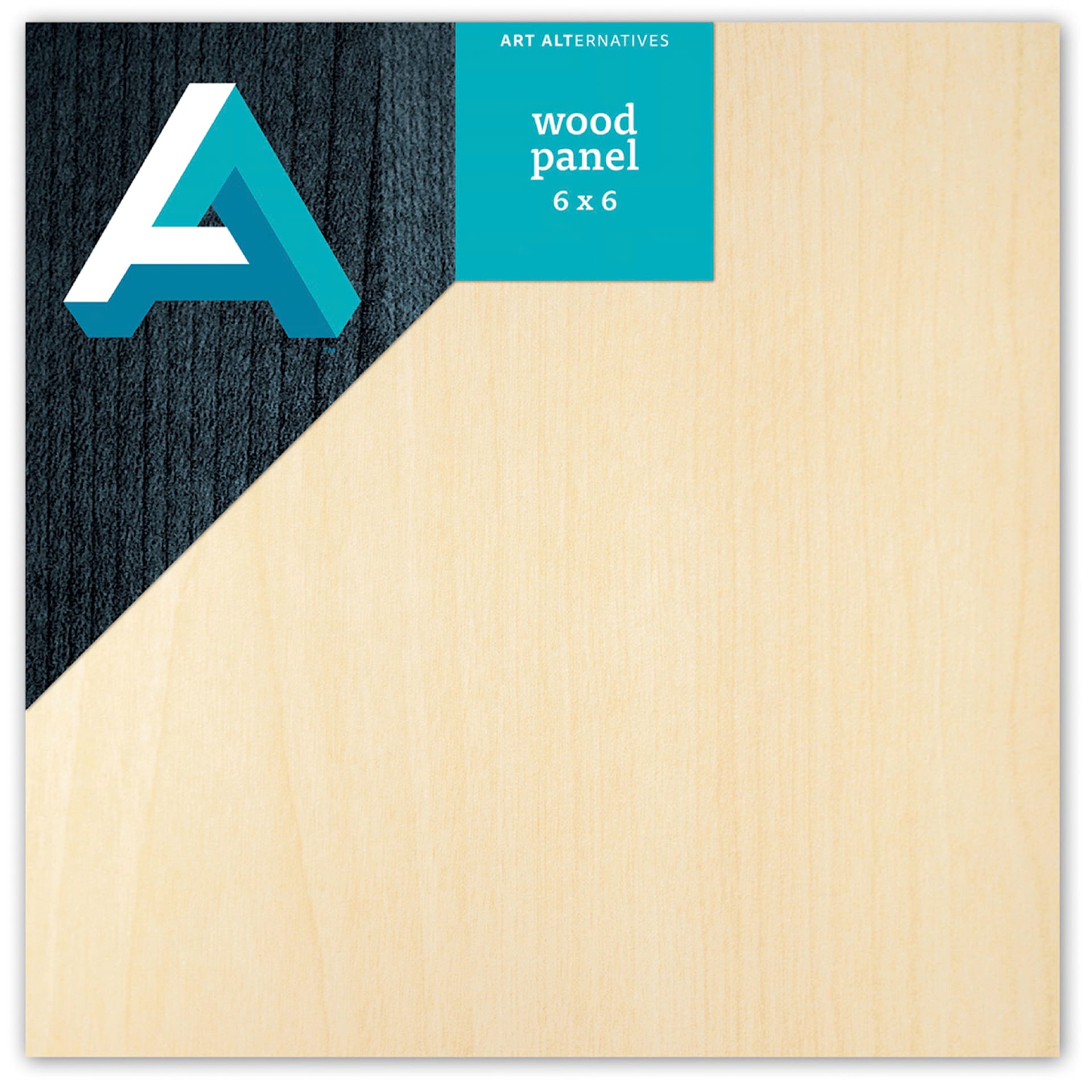 Art Alternatives Studio Wood Panel, Cradled, 1.5 in Profile, 6 in x 6 in