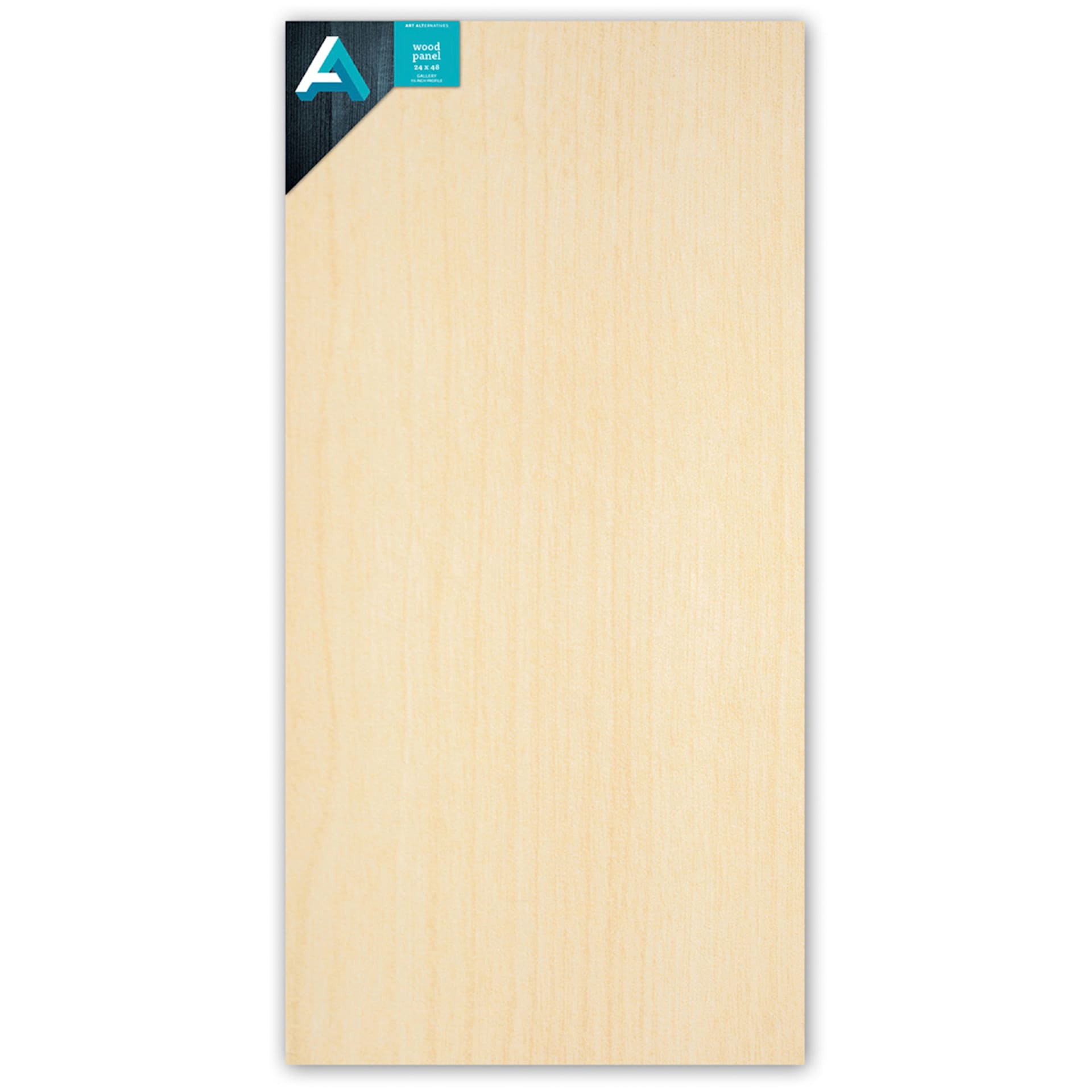 Art Alternatives Studio Wood Panel, Gallery, Cradled, 1.5 in Profile, 24 in x 48 in