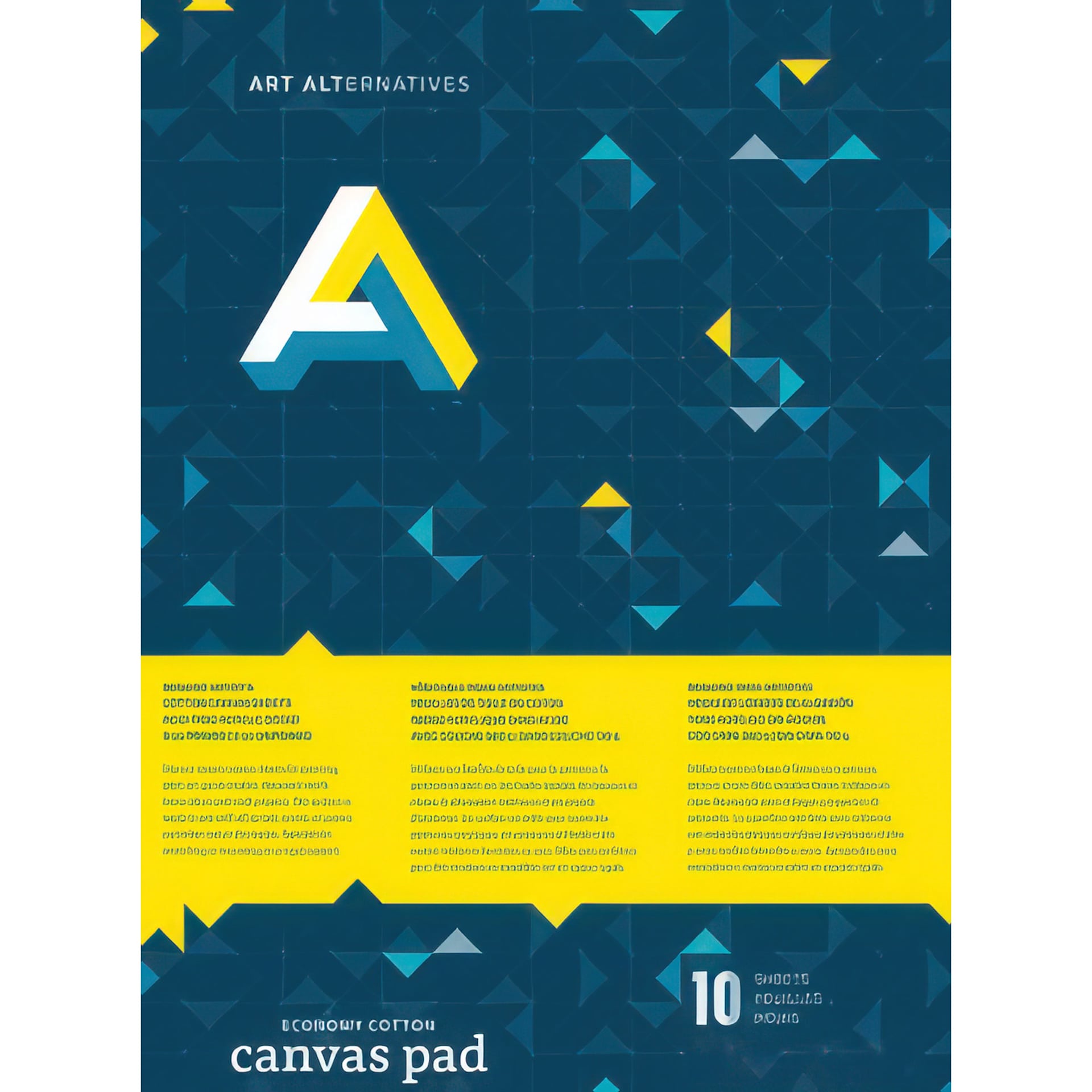 Art Alternatives Canvas Pad, White, 16" x 20"