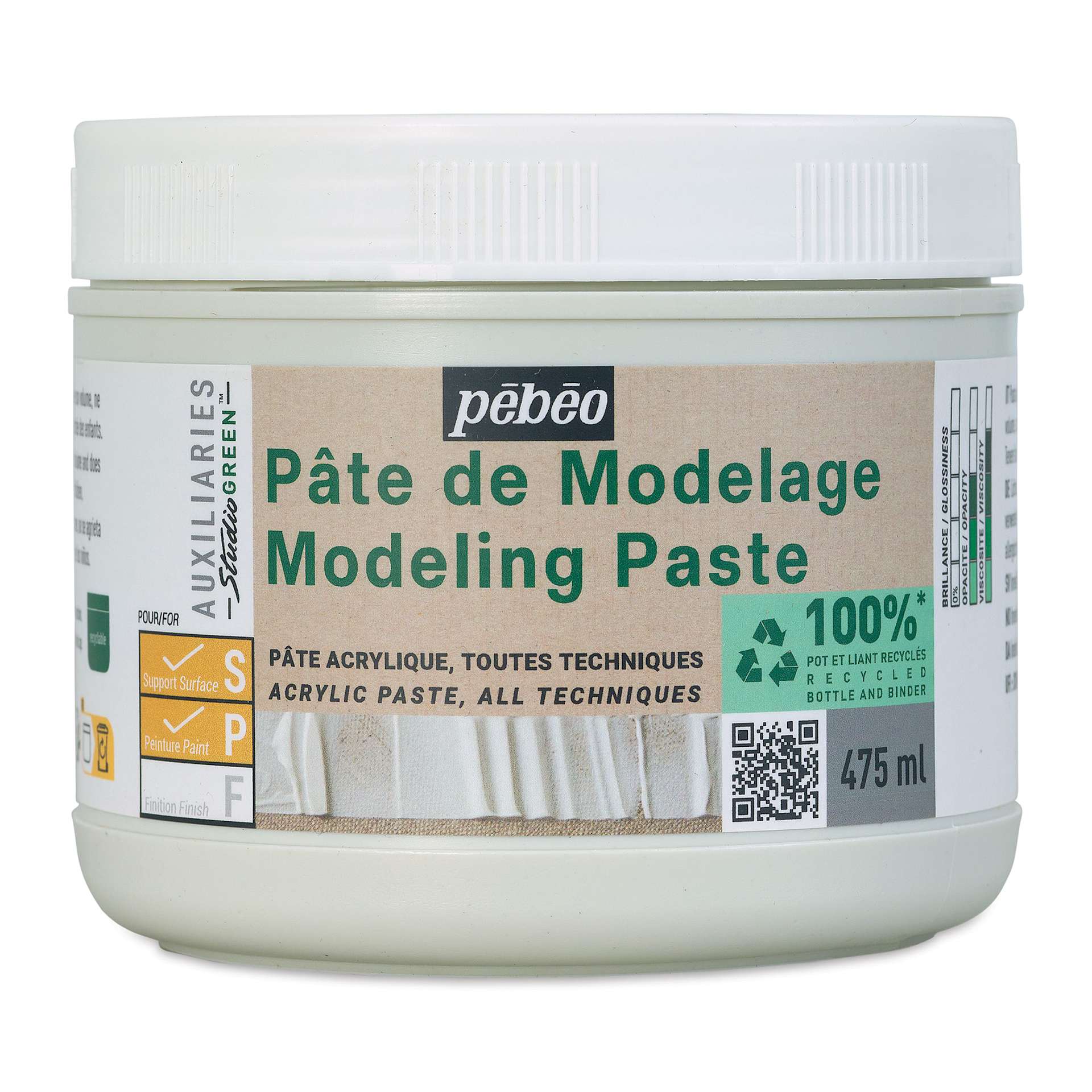 Pebeo Studio Green Modeling Paste - 475 ml Pebeo Studio Green Modeling Paste - 475 ml