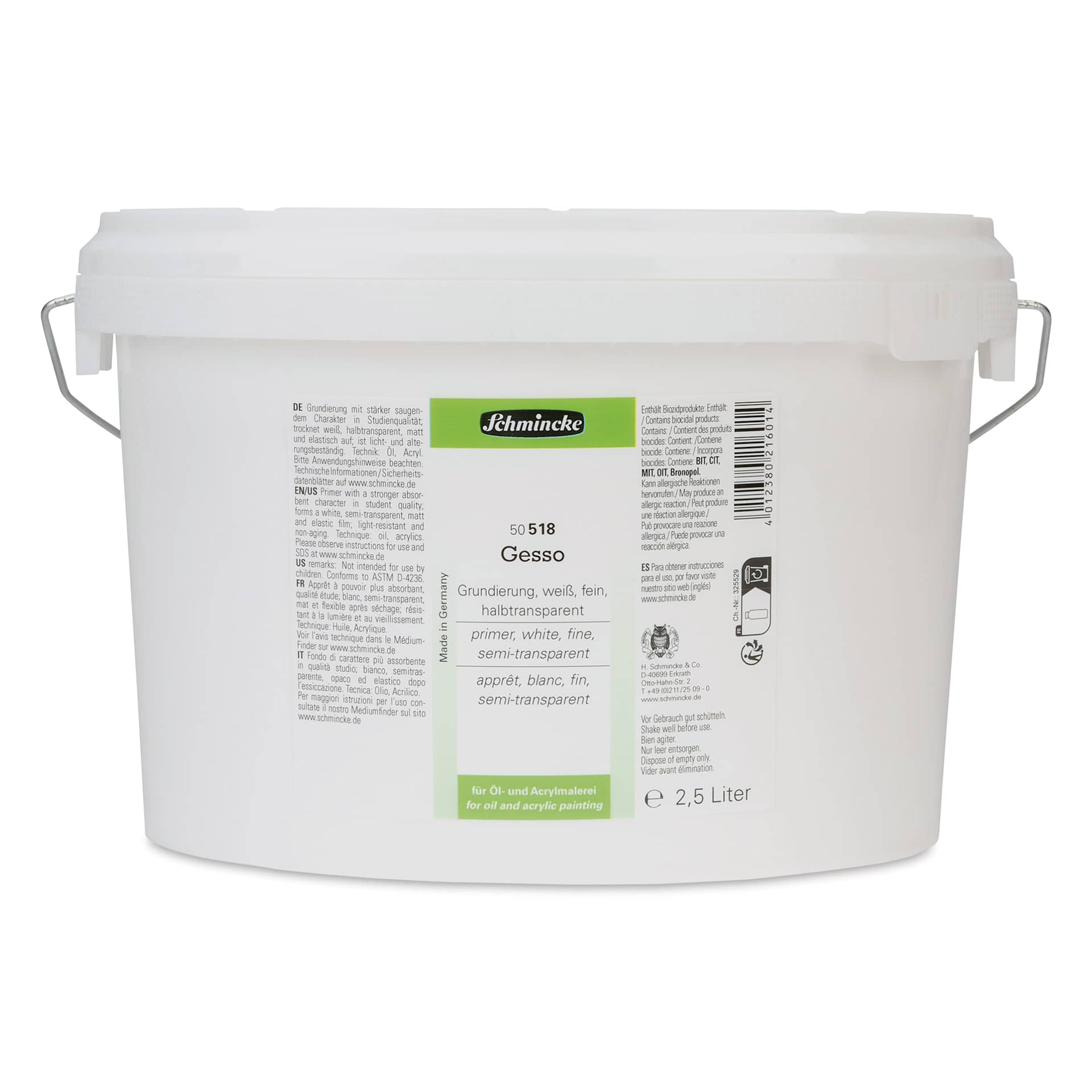 Schmincke Acrylic Gesso - 2.5 L Schmincke Acrylic Gesso - 2.5 L