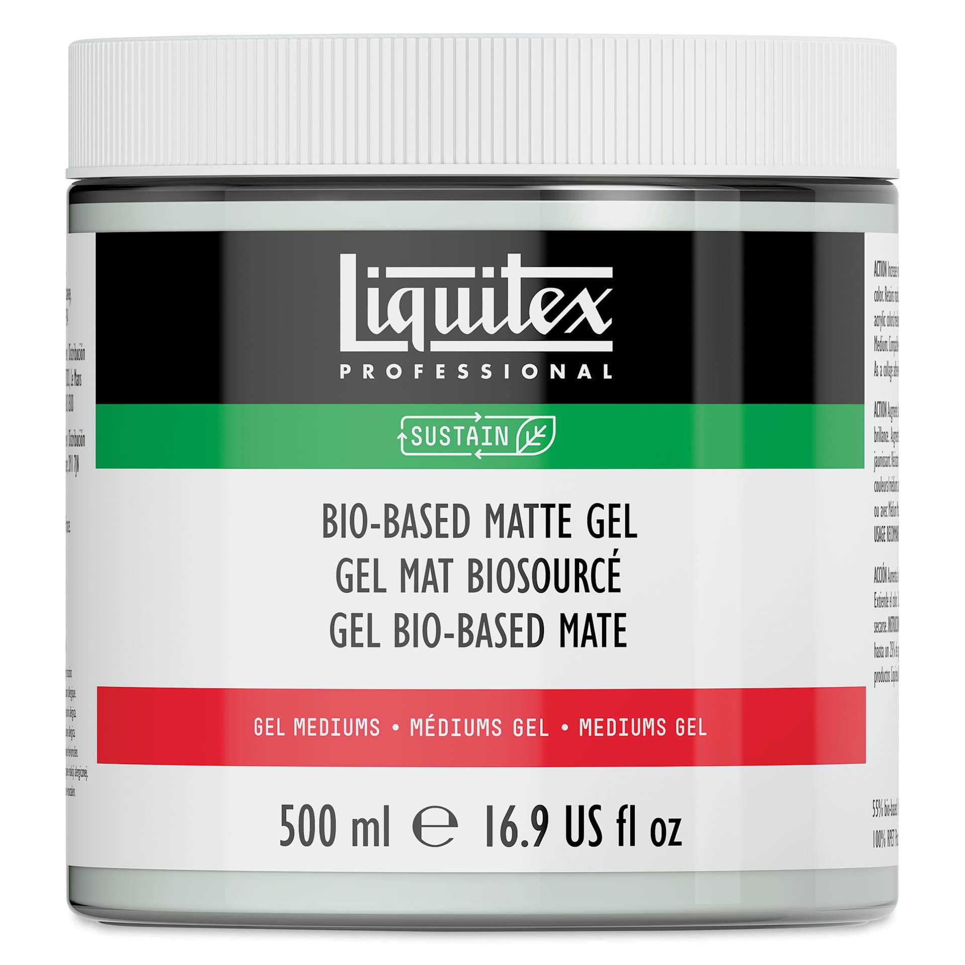 Liquitex Bio-Based Acrylic Gel Medium - Matte Gel, 500 ml Liquitex Bio-Based Acrylic Gel Medium - Matte Gel, 500 ml