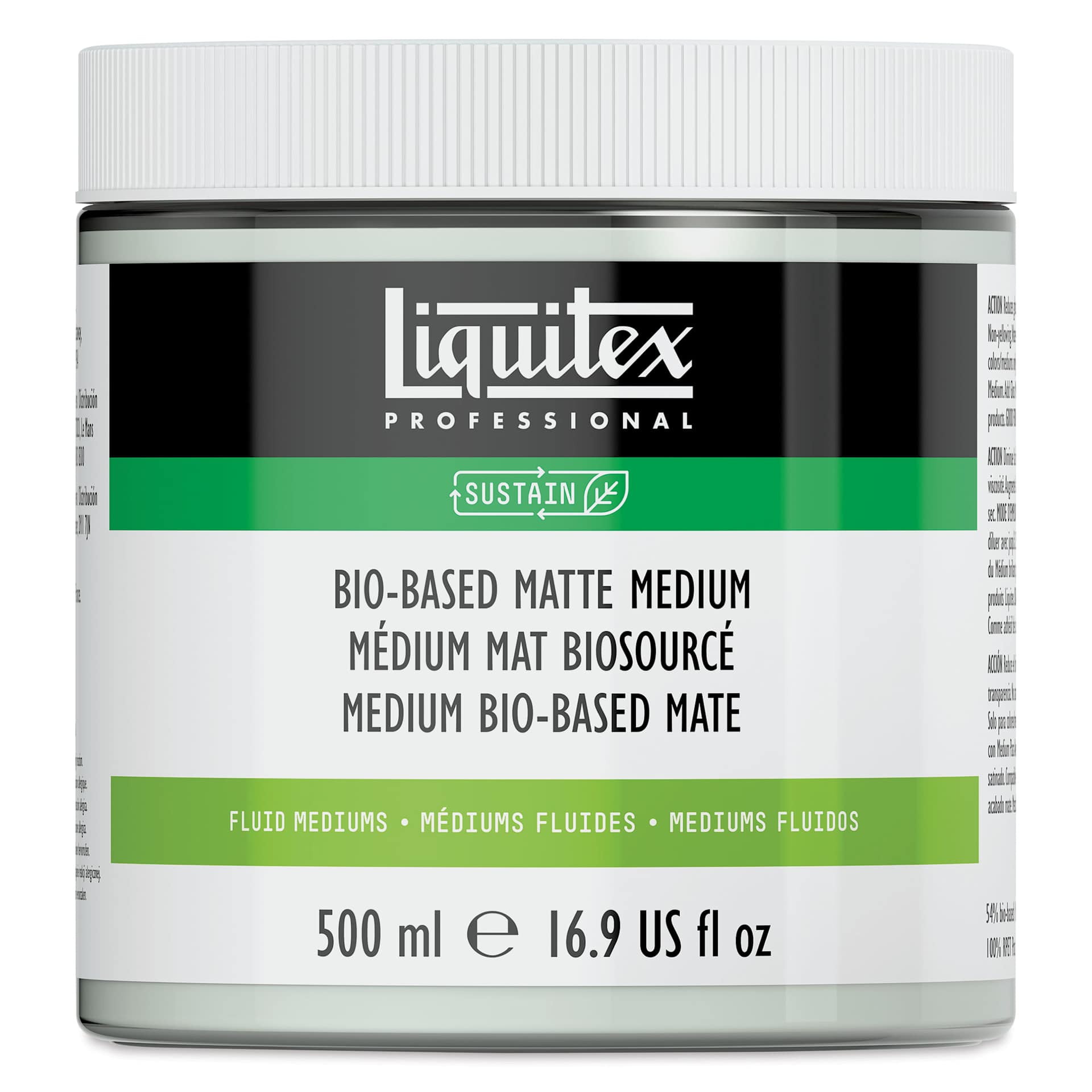 Liquitex Bio-Based Acrylic Fluid Medium - Matte Medium, 500 ml Liquitex Bio-Based Acrylic Fluid Medium - Matte Medium, 500 ml