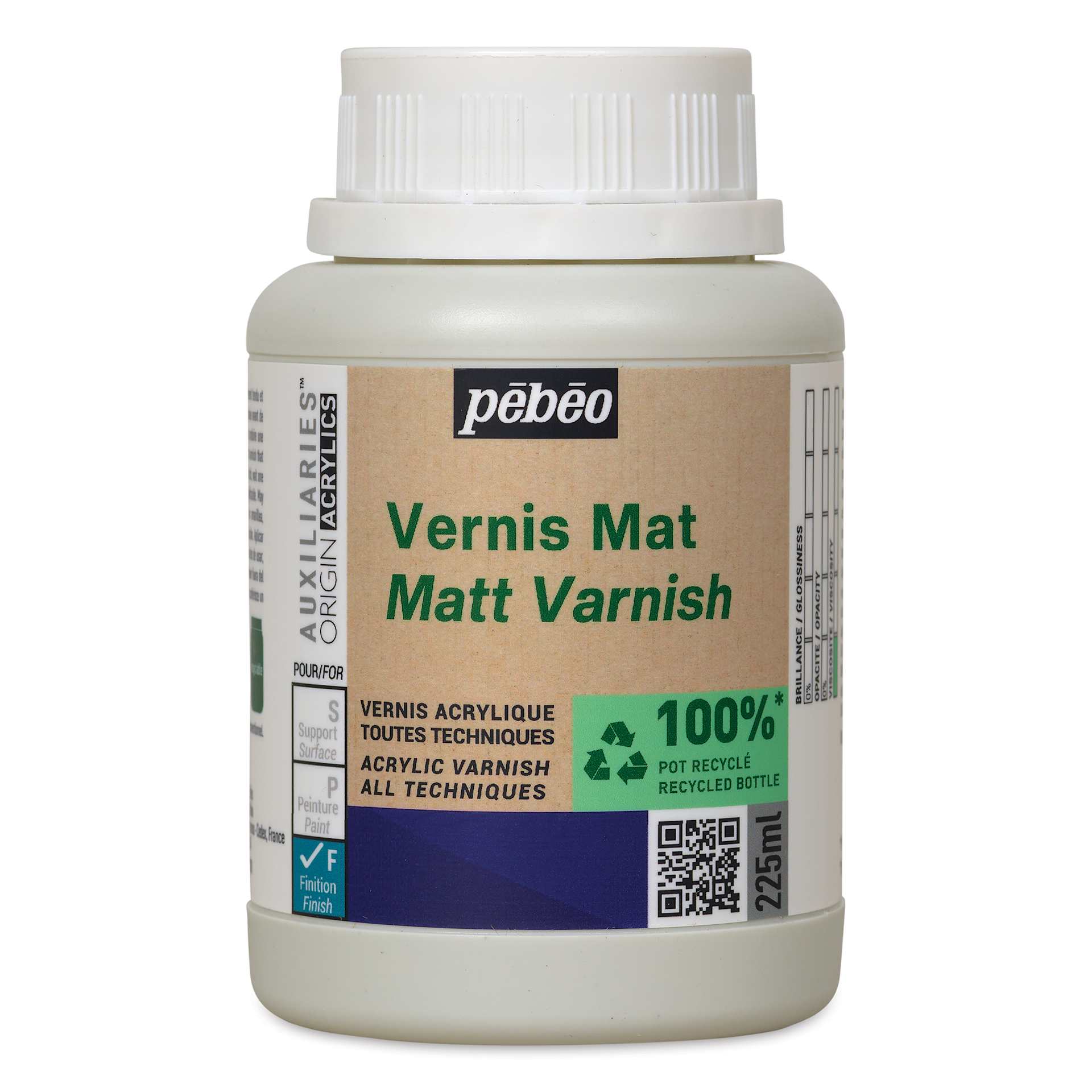 Pebeo Origin Acrylic Varnish - Matte, 225 ml Pebeo Origin Acrylic Varnish - Matte, 225 ml