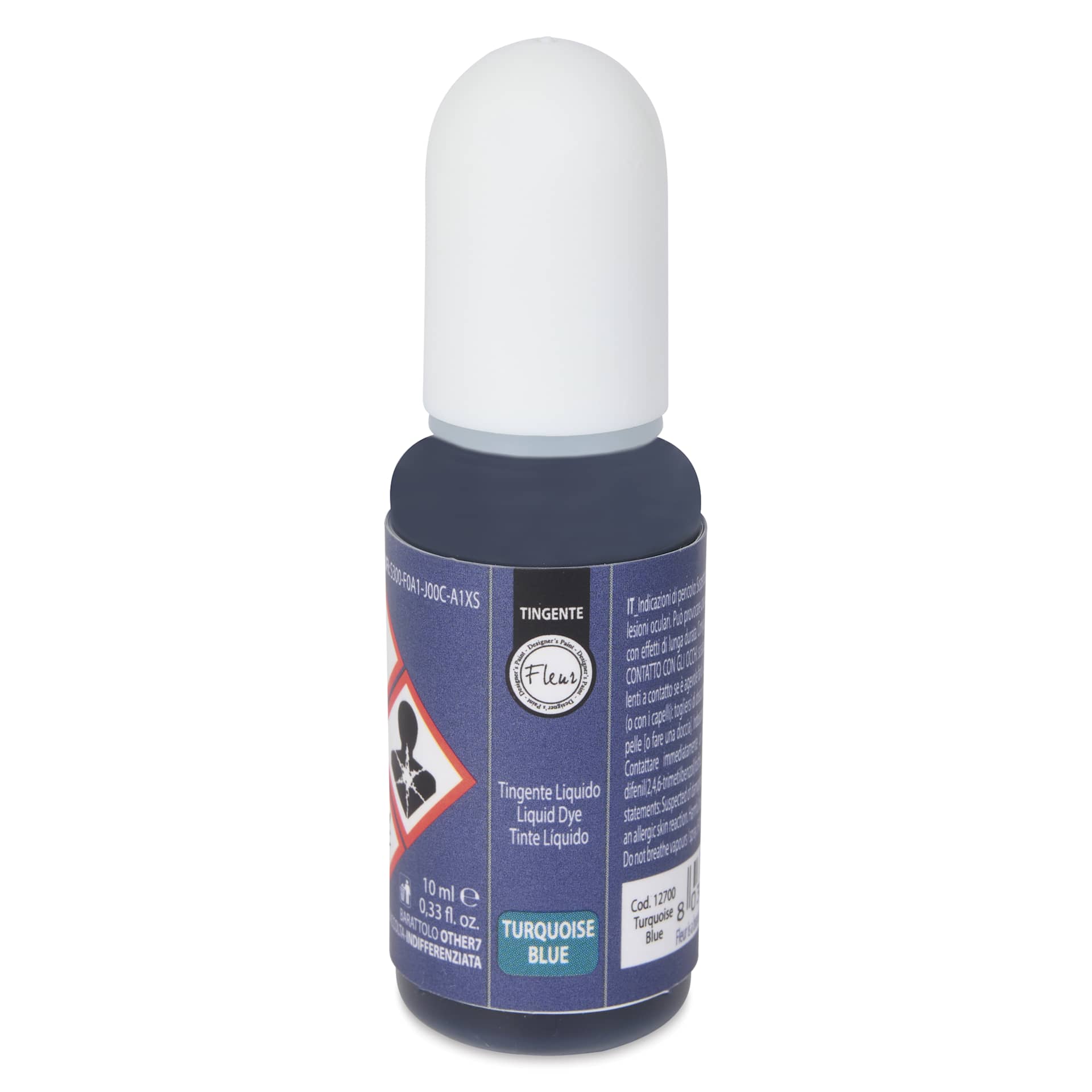 Fleur Epoxy Resin Liquid Dye - Turquoise Blue, 10 ml