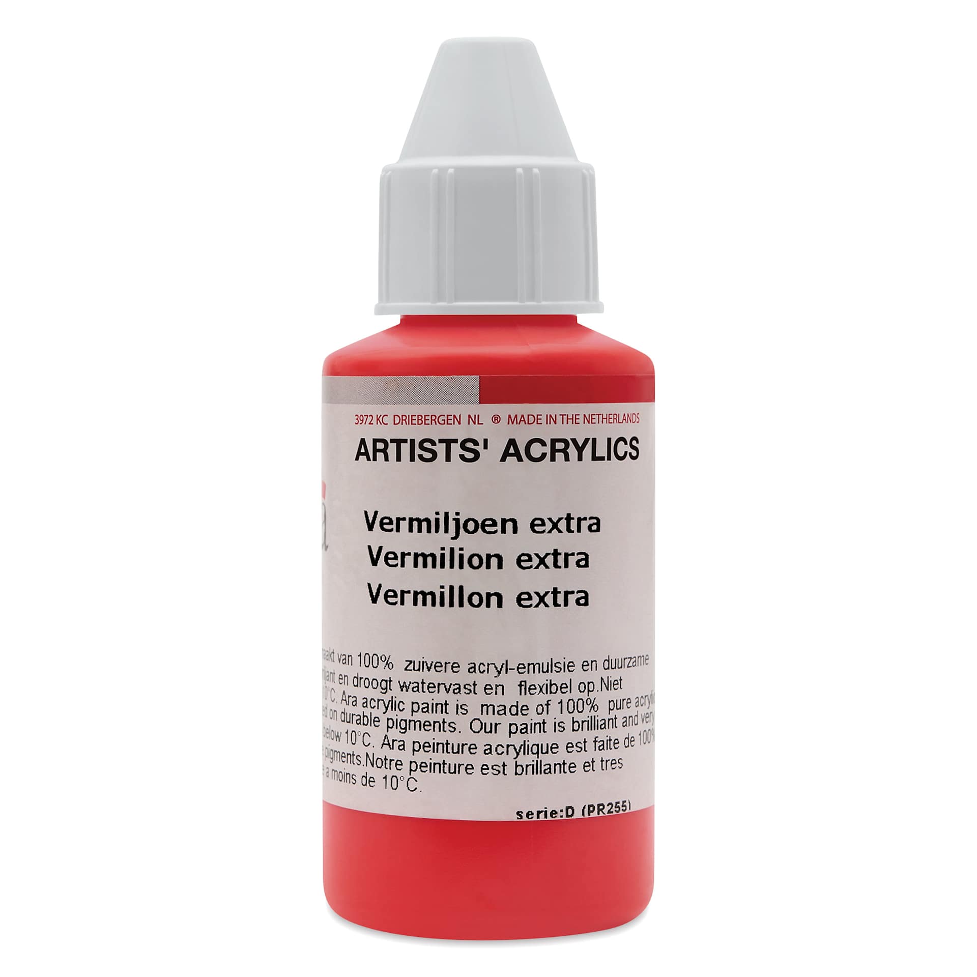 Ara Artists’ Acrylic Paint - Vermilion Extra, 100 ml bottle