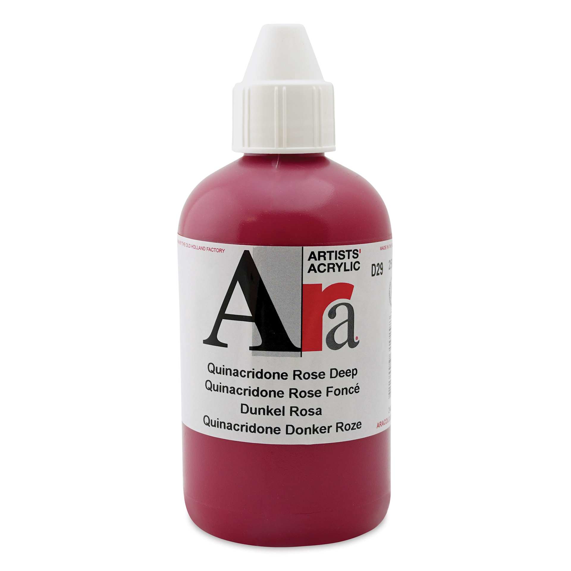 Ara Artists’ Acrylic Paint - Quinacridone Rose Deep, 250 ml bottle