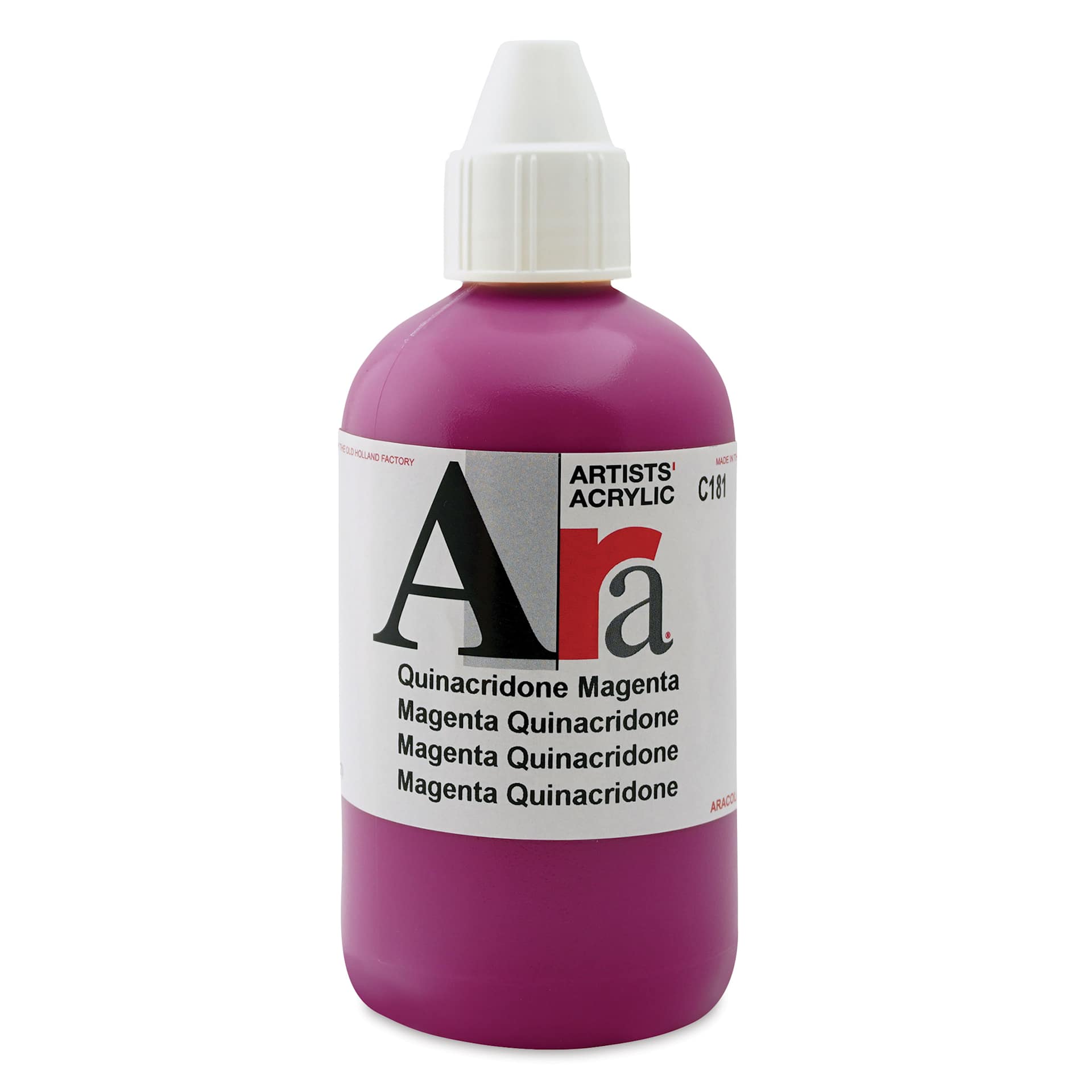 Ara Artists’ Acrylic Paint - Quinacridone Magenta, 250 ml bottle
