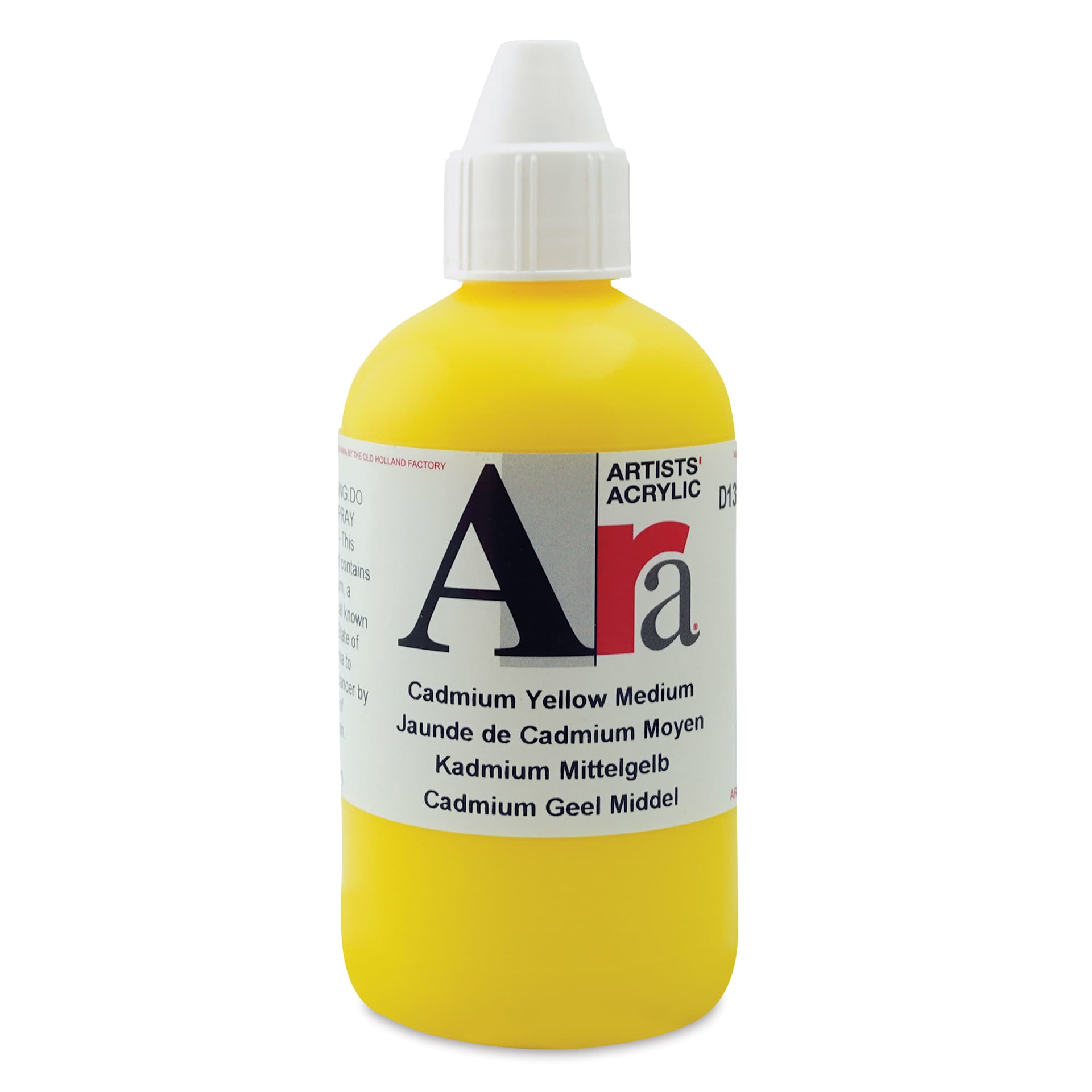 Ara Artists’ Acrylic Paint - Cadmium Yellow Medium, 250 ml