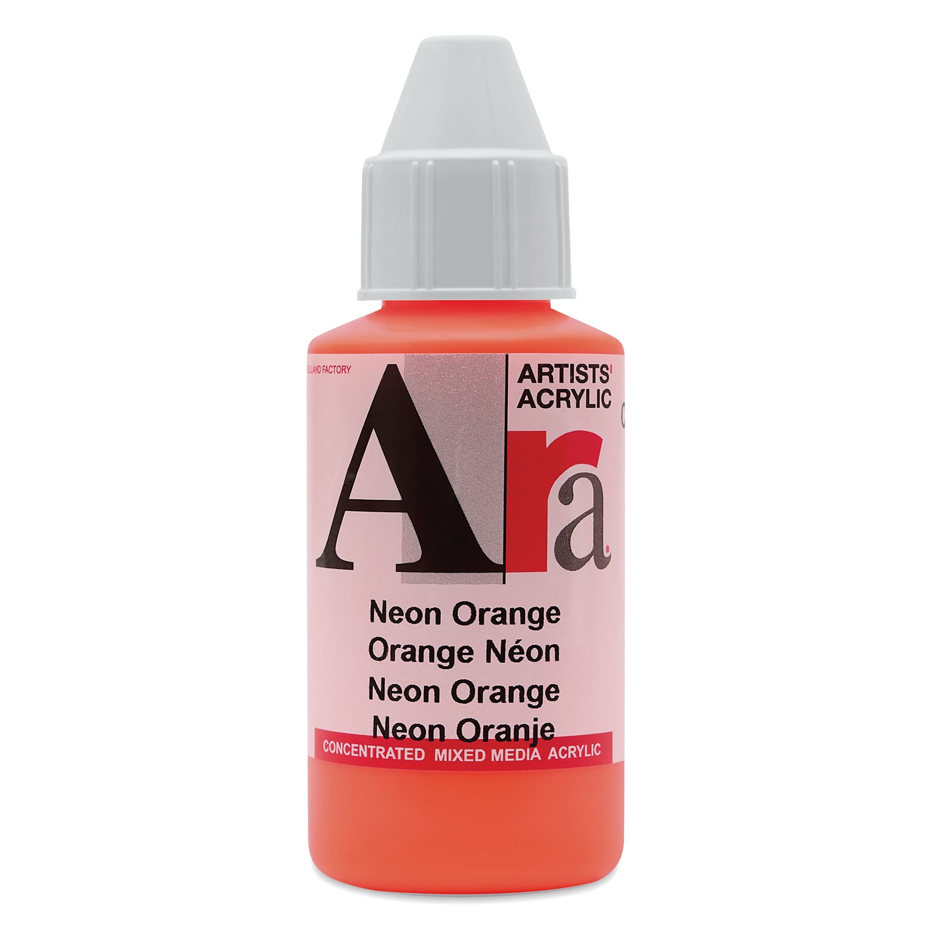 Ara Artists’ Acrylic Paint - Neon Orange, 100 ml bottle