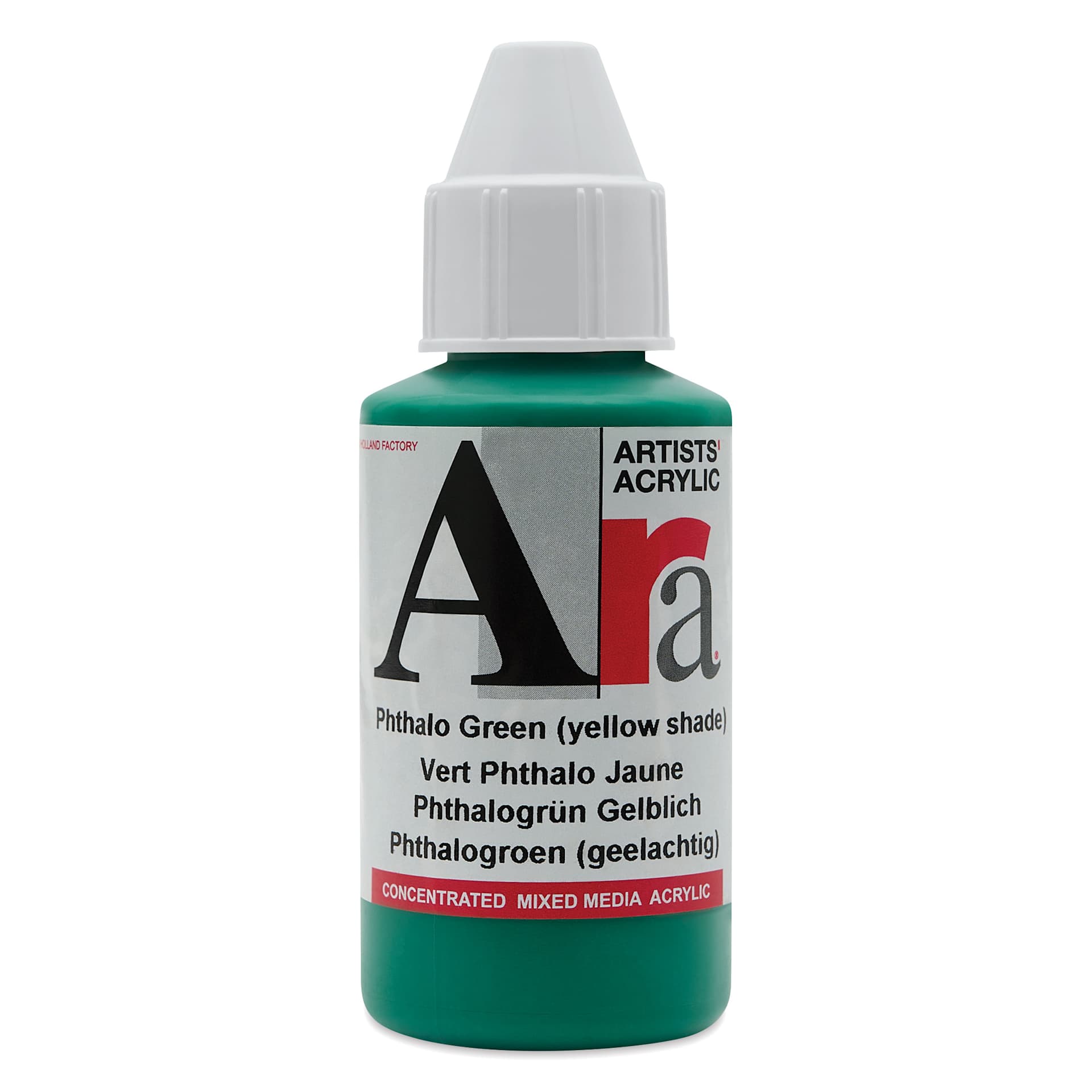 Ara Artists’ Acrylic Paint - Phthalo Green Yellow Shade, 100 ml bottle