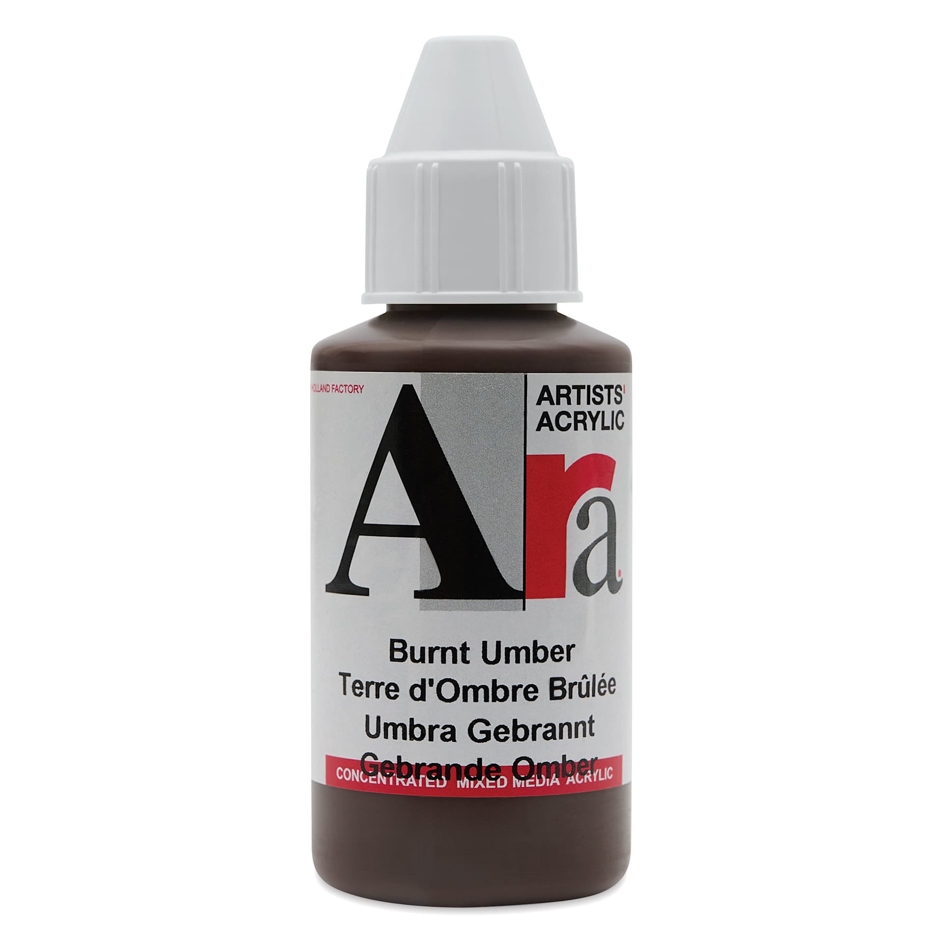 Ara Artists’ Acrylic Paint - Burnt Umber, 100 ml