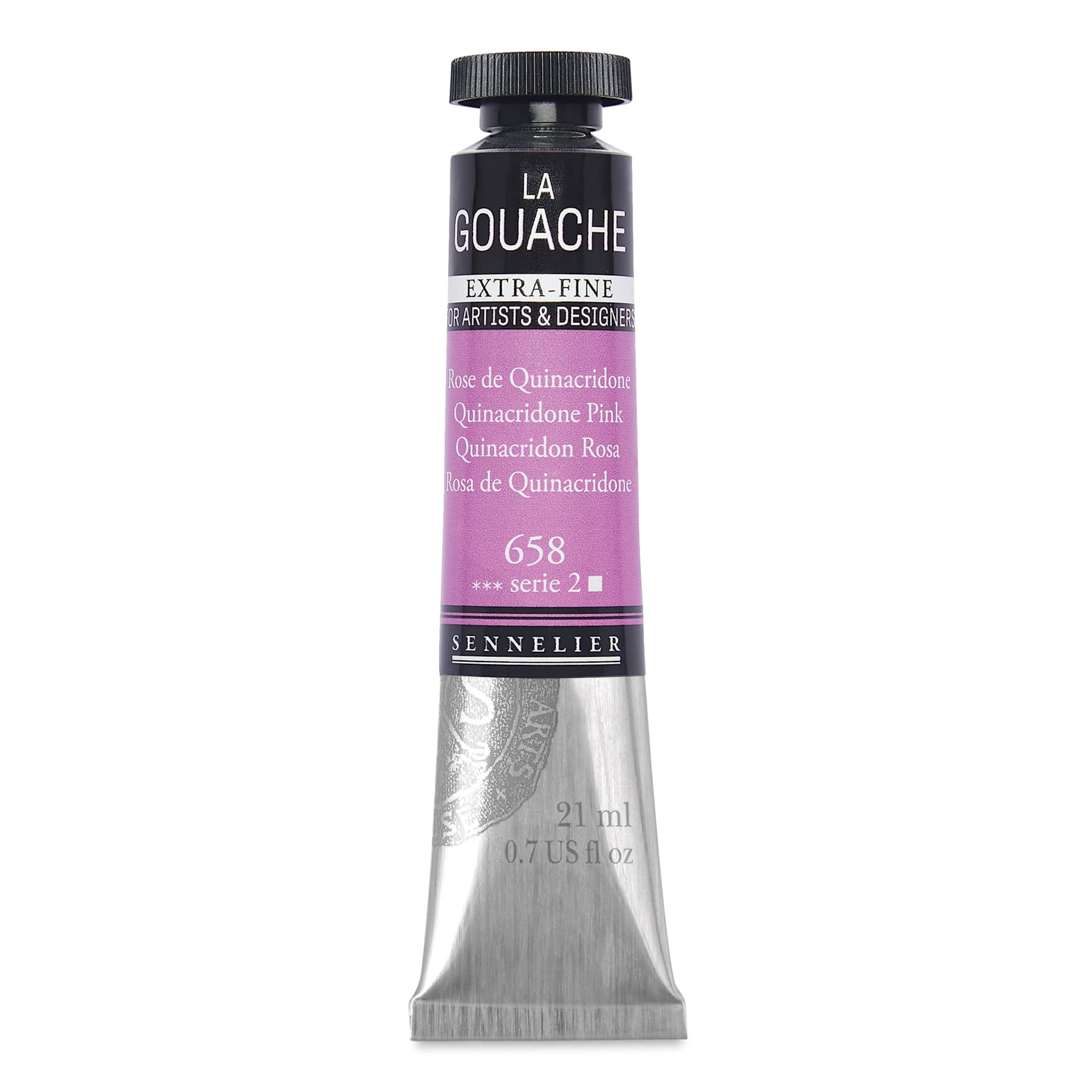 Sennelier Extra Fine Gouache - Quinacridone Pink, 21 ml Tube