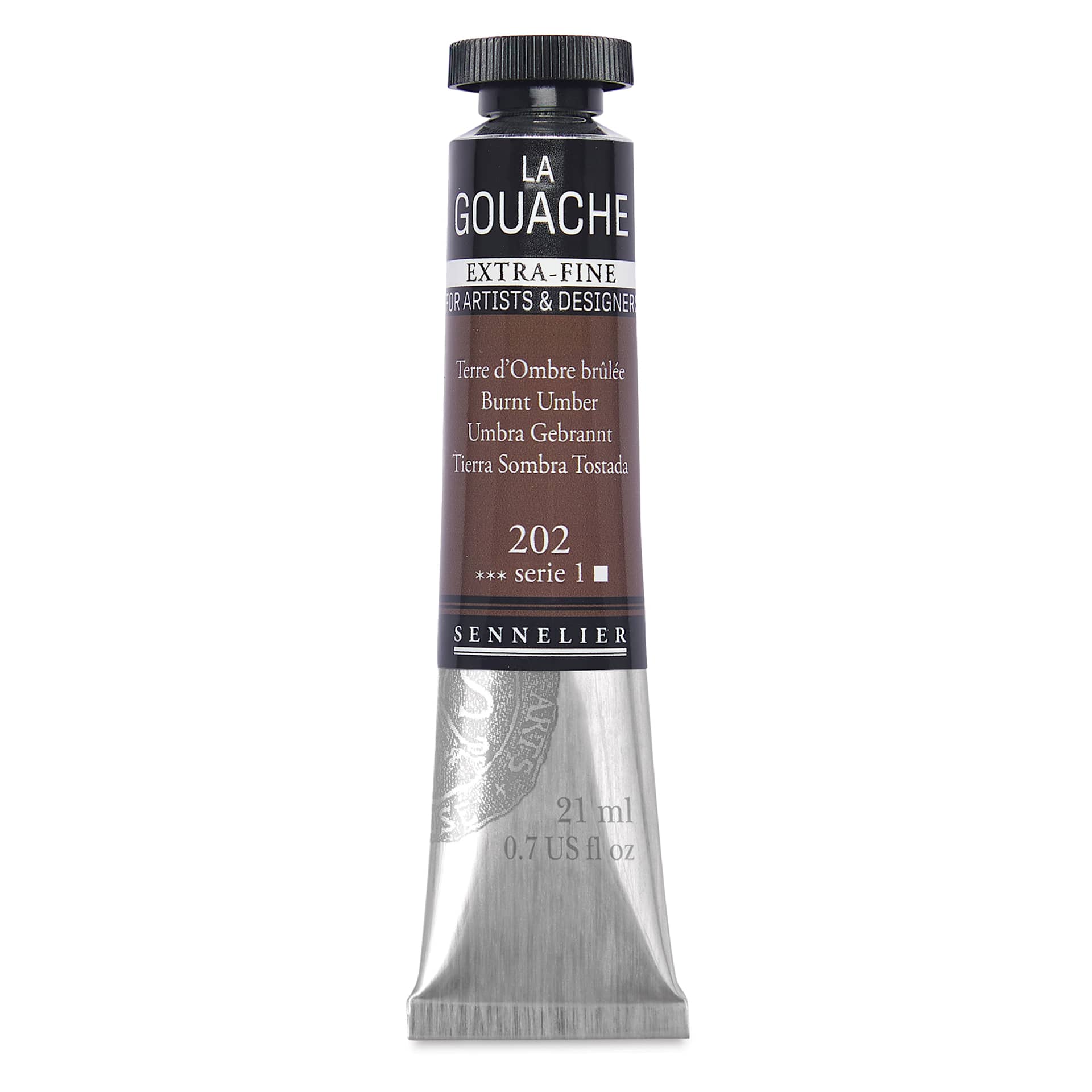 Sennelier Extra Fine Gouache - Burnt Umber, 21 ml Tube