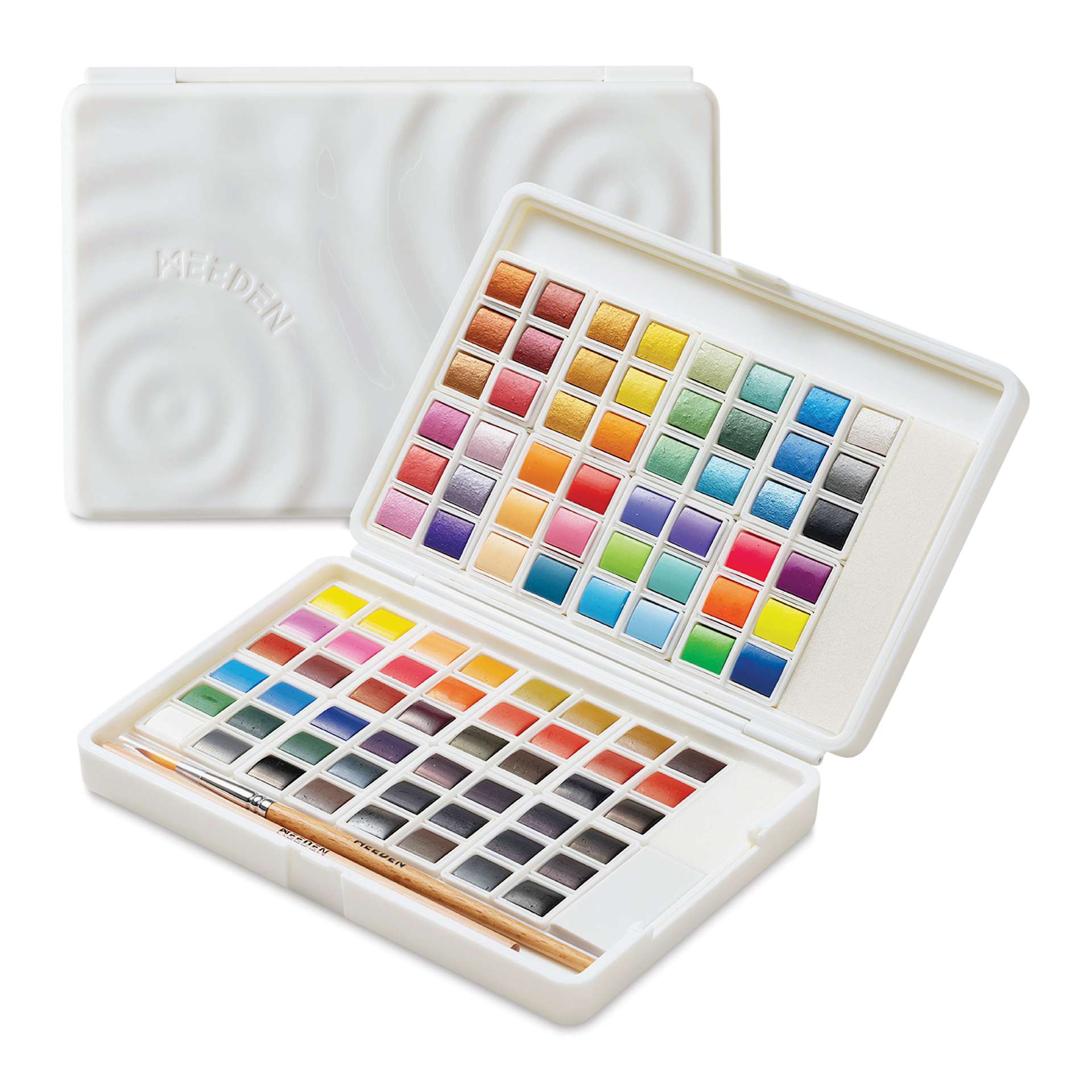 Meeden Watercolor Half Pans - Set of 96, Assorted Colors, Half Pan