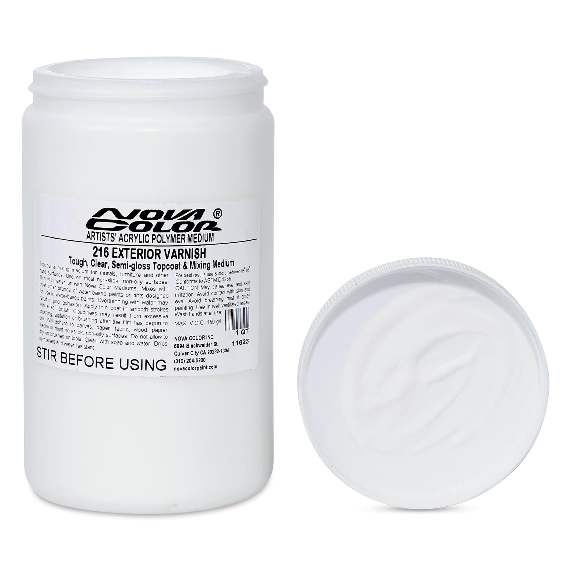 Nova Color Exterior Acrylic Varnish - Satin, 946 ml