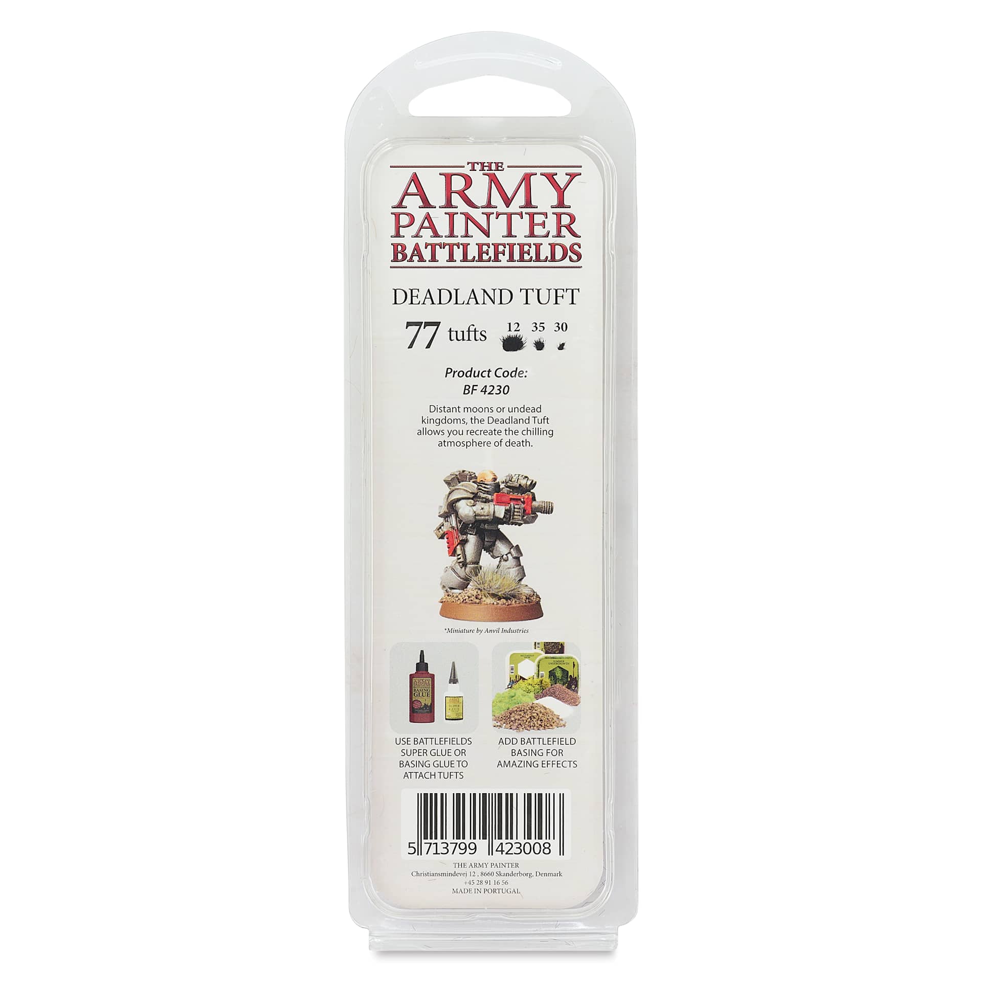 The Army Painter Battlefields Scenery Grass Tufts - Deadland Tuft - back of package