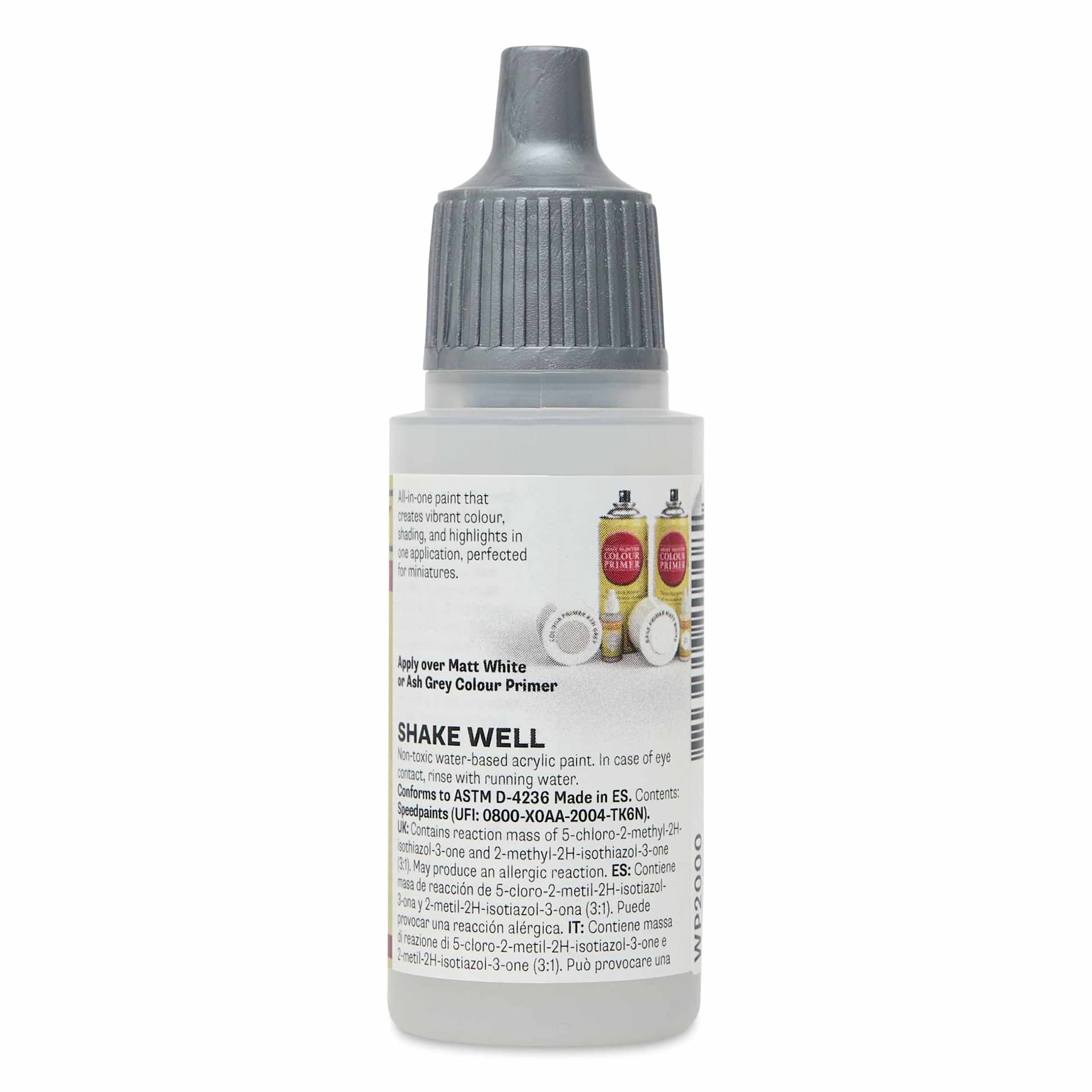 The Army Painter Speedpaint Medium - 18 ml back of bottle
