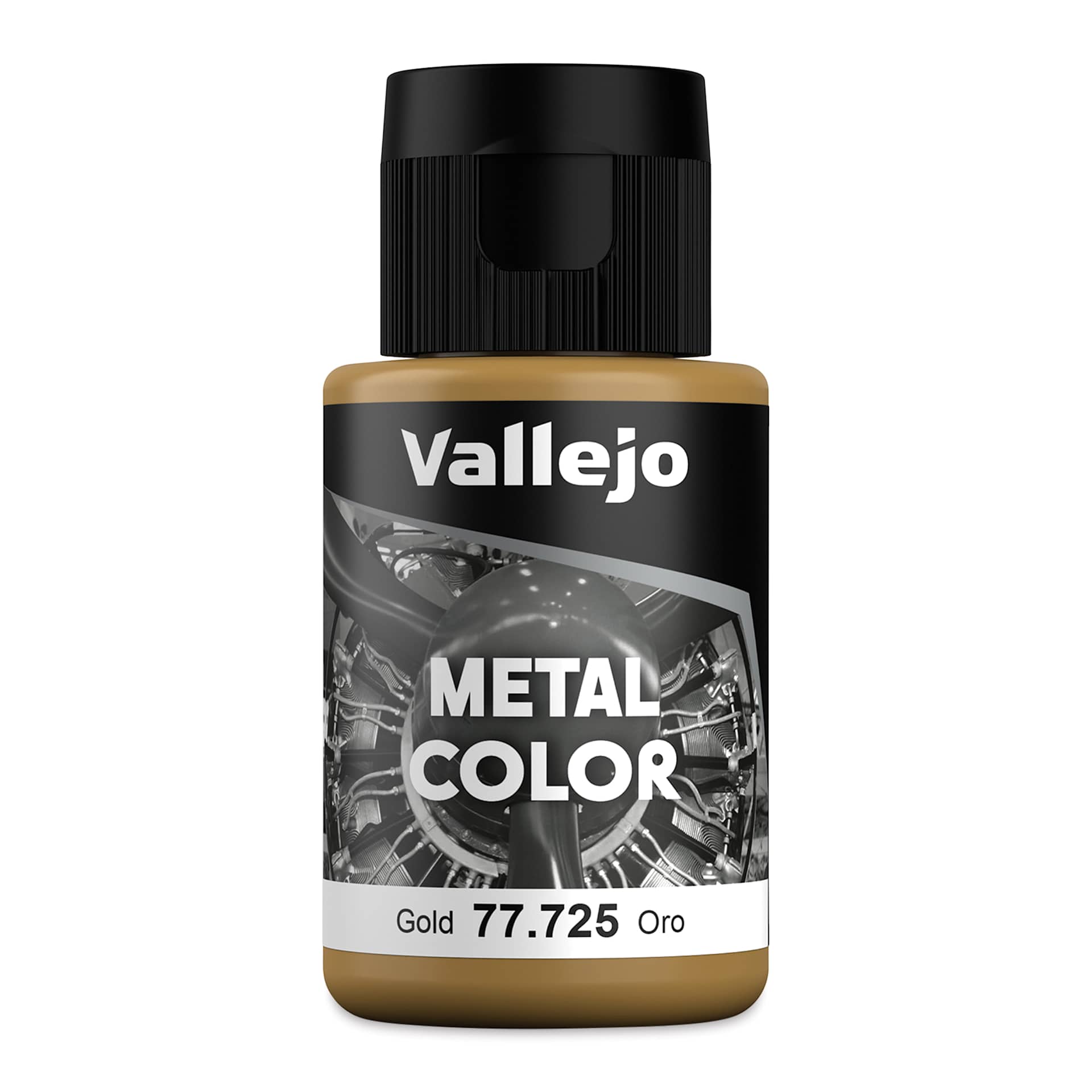 Vallejo Metal Color Acrylic Paint - Gold, 32 ml