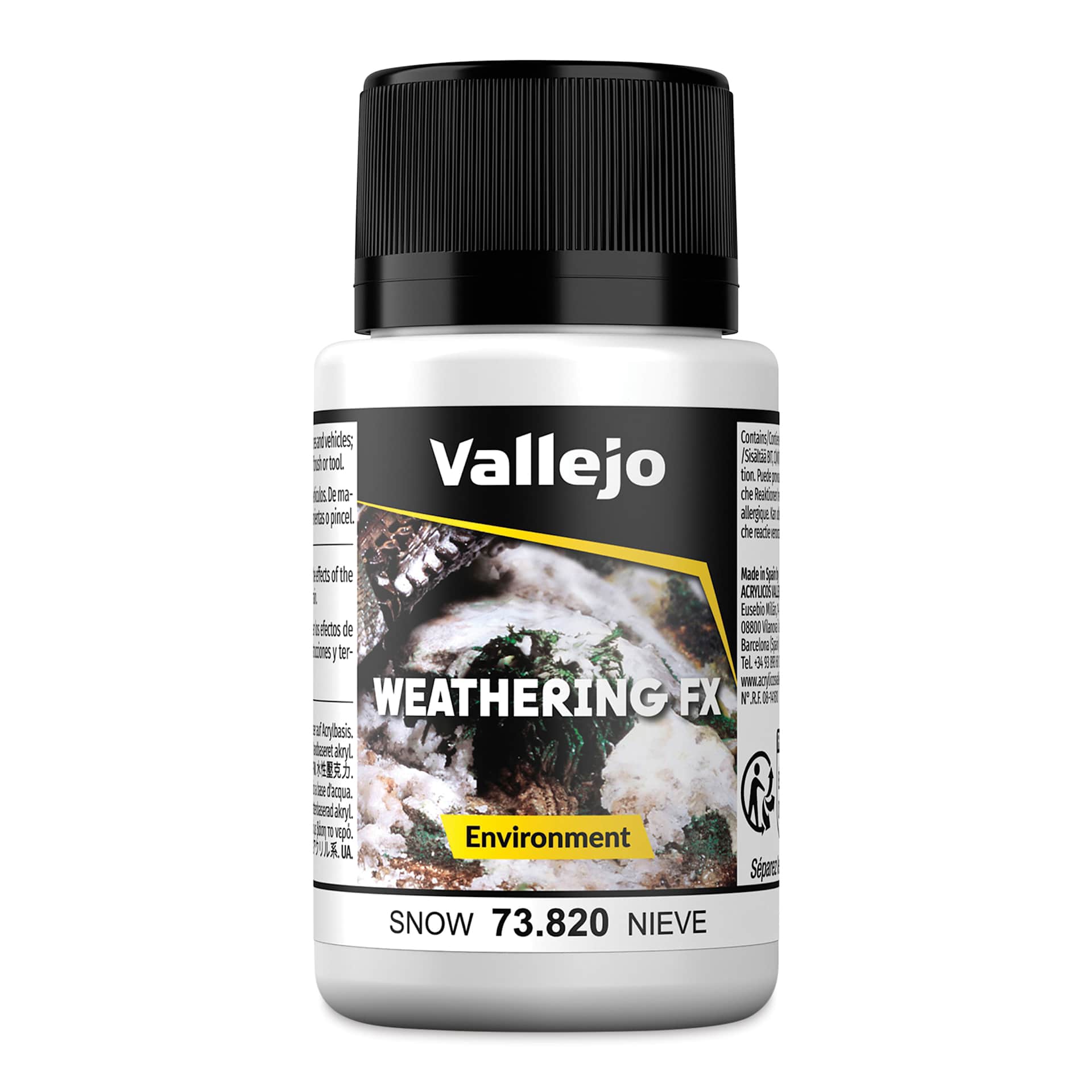 Vallejo Weathering FX Acrylic - Snow, 40 ml Bottle