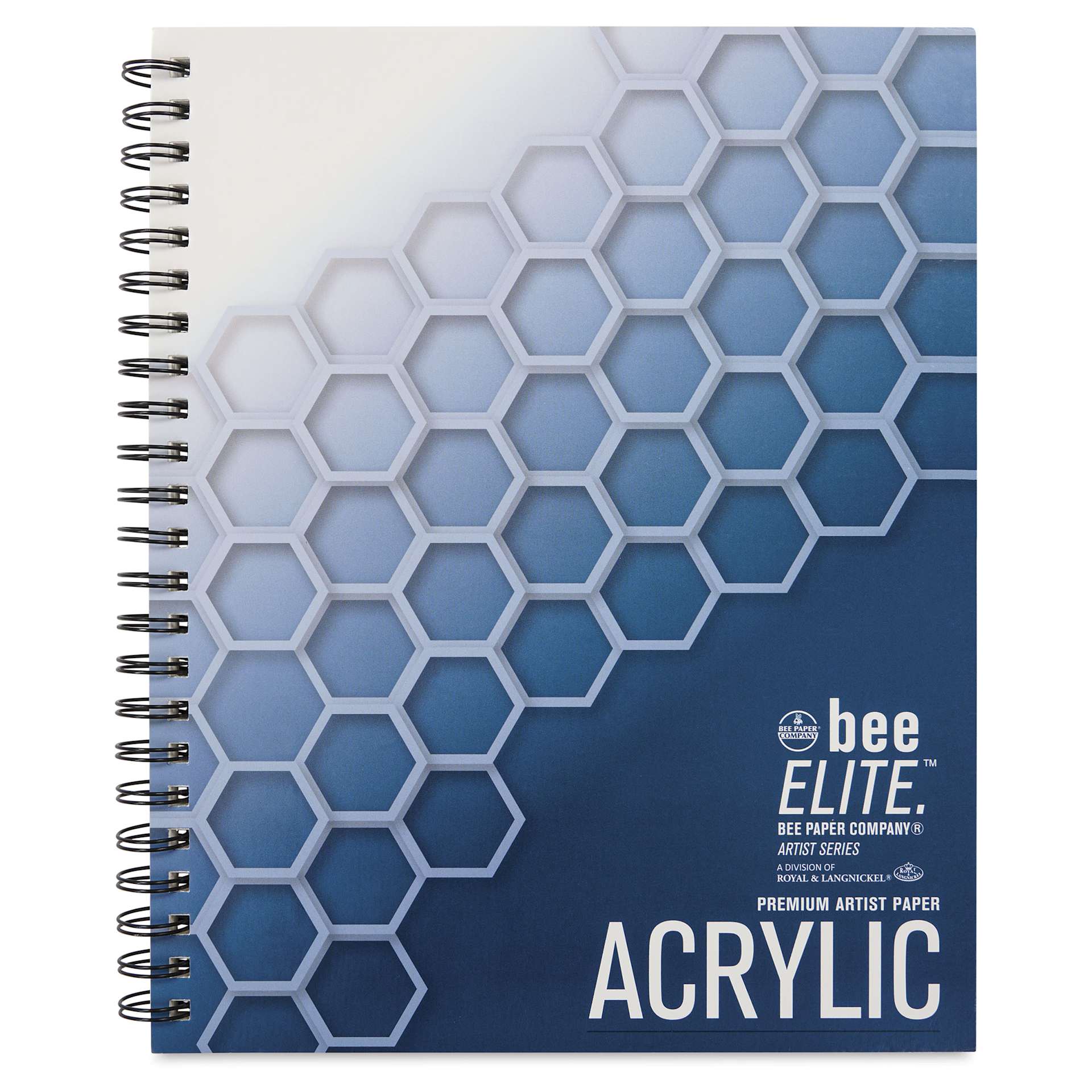 Bee Elite Spiralbound Acrylic Pad - 9" x 12", 140 lb, 24 Sheets, front