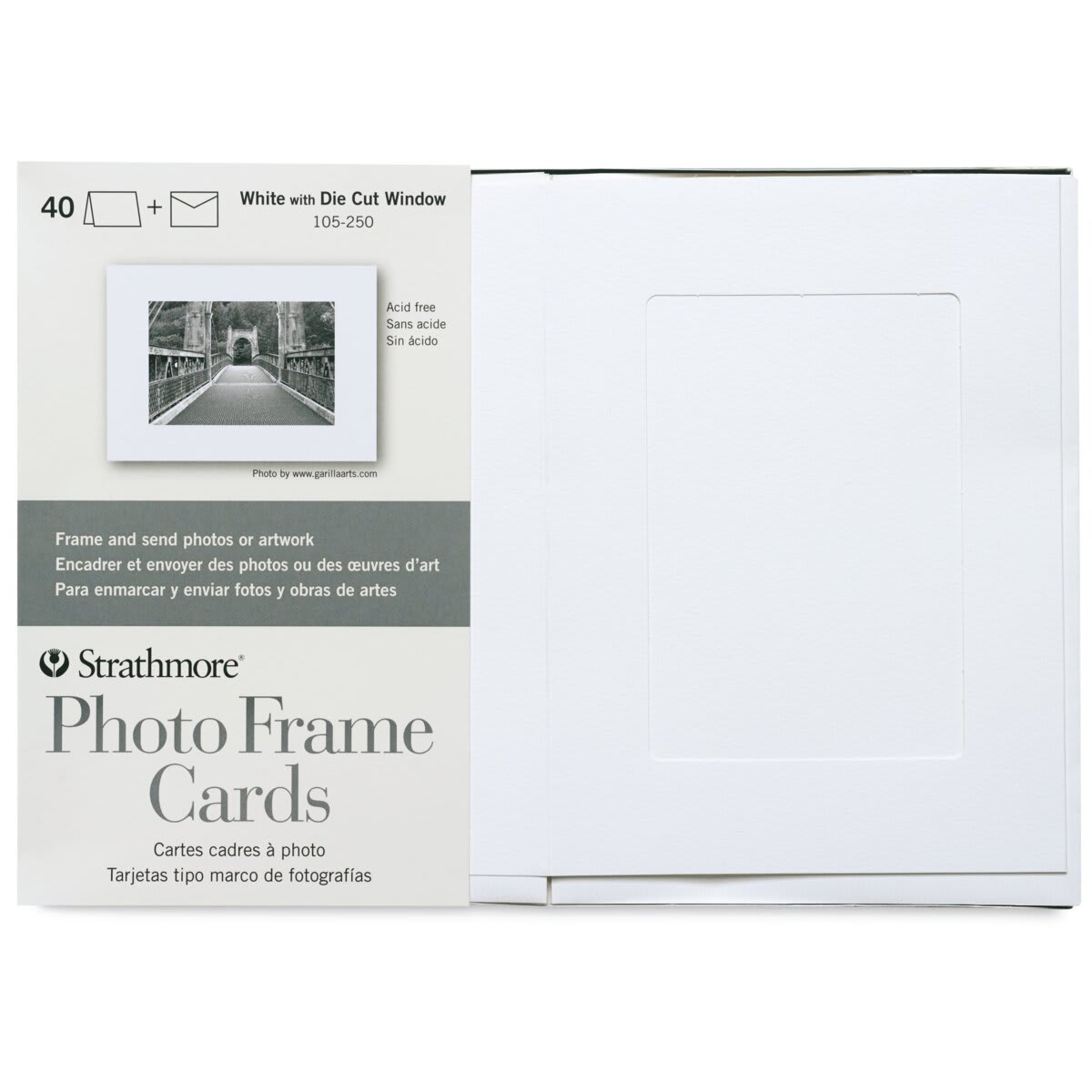 Strathmore Photo Frame Cards and Envelopes - Pkg of 40, front of the packaging Strathmore Photo Frame Cards and Envelopes - Pkg of 40, front of the packaging