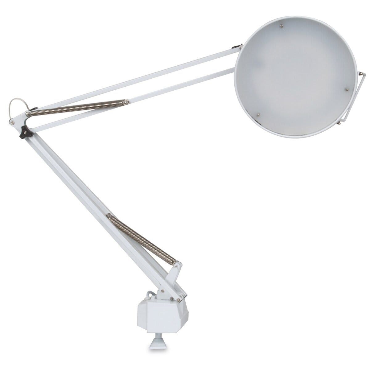 Studio Designs LED Combo Lamp - White, view of the lamp sideways Studio Designs LED Combo Lamp - White, view of the lamp sideways